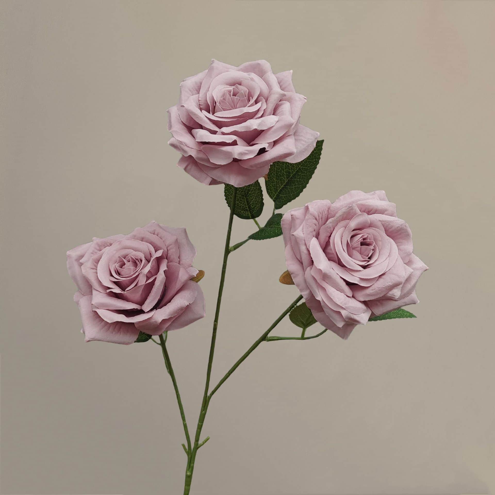 21 colors 3 heads diamond rose with leaves