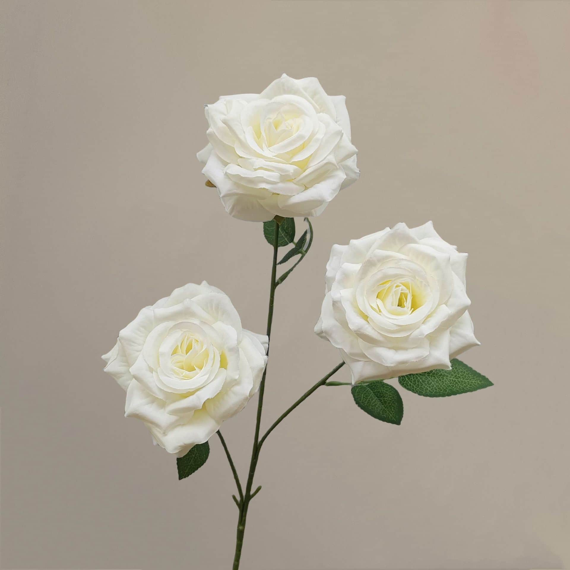 21 colors 3 heads diamond rose with leaves