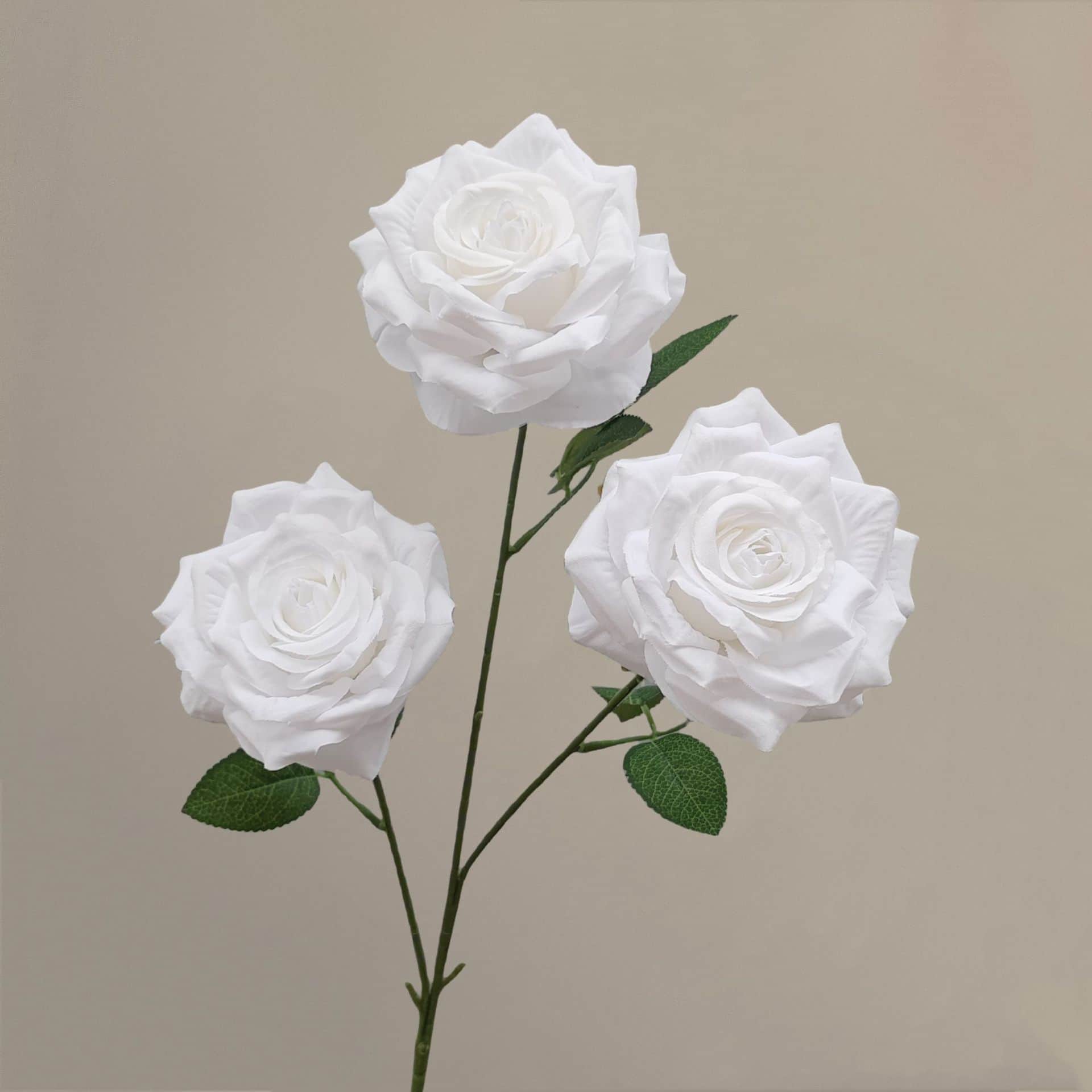 21 colors 3 heads diamond rose with leaves