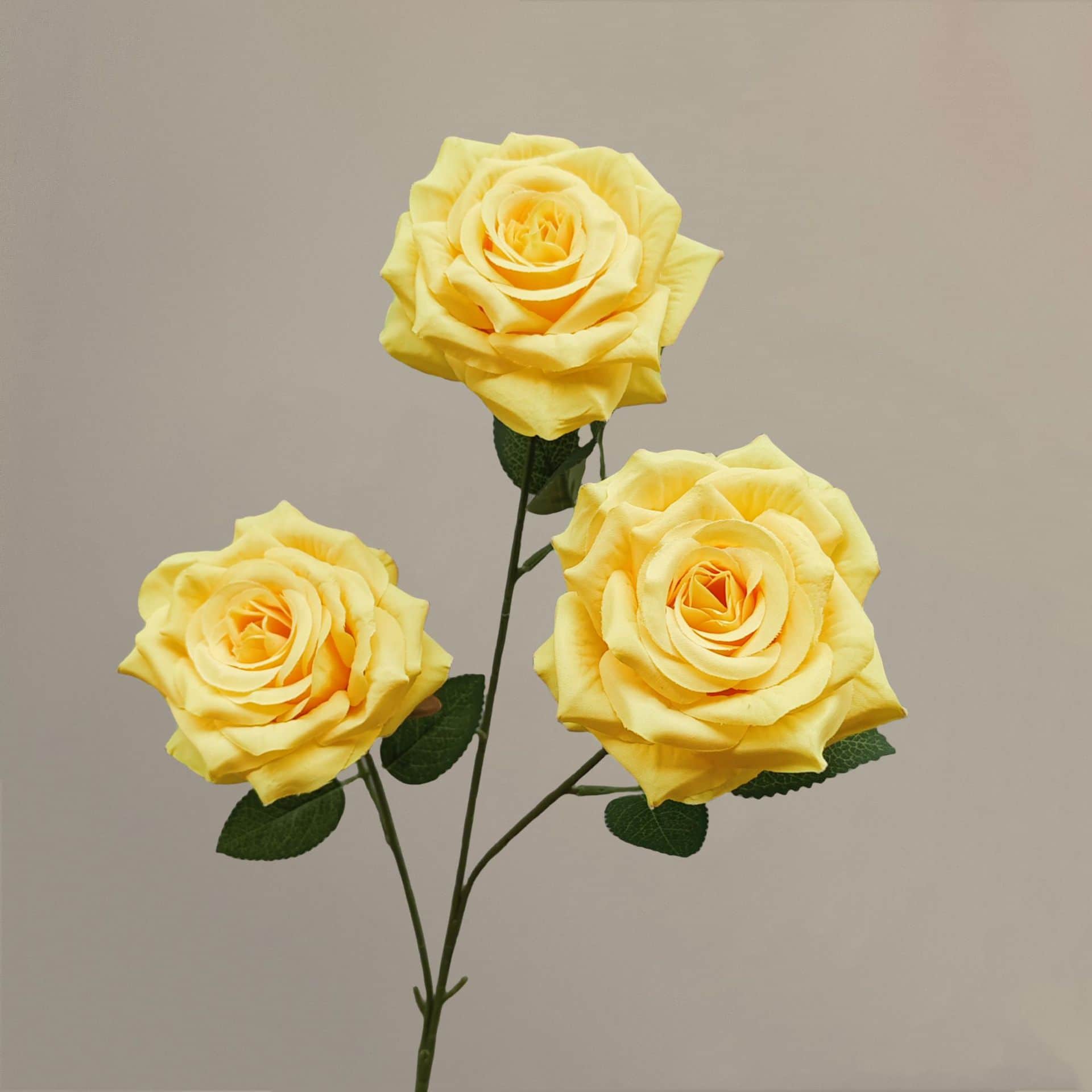 21 colors 3 heads diamond rose with leaves