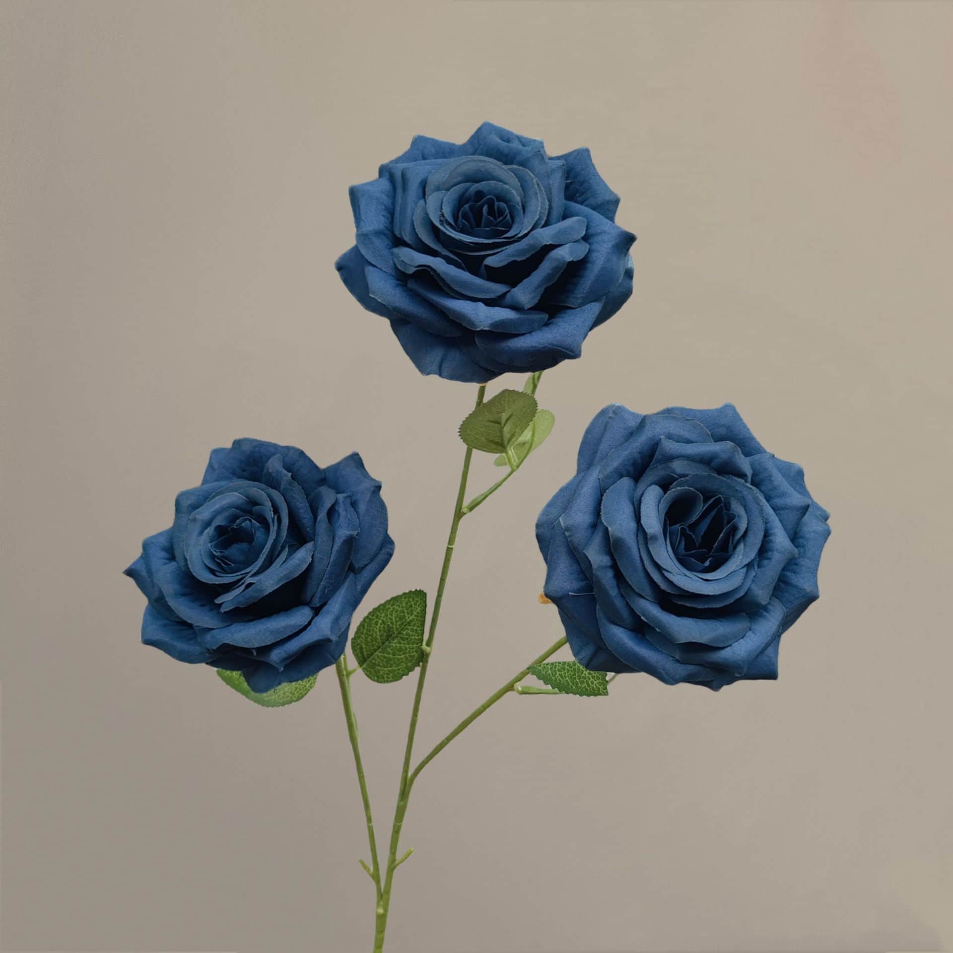 21 colors 3 heads diamond rose with leaves