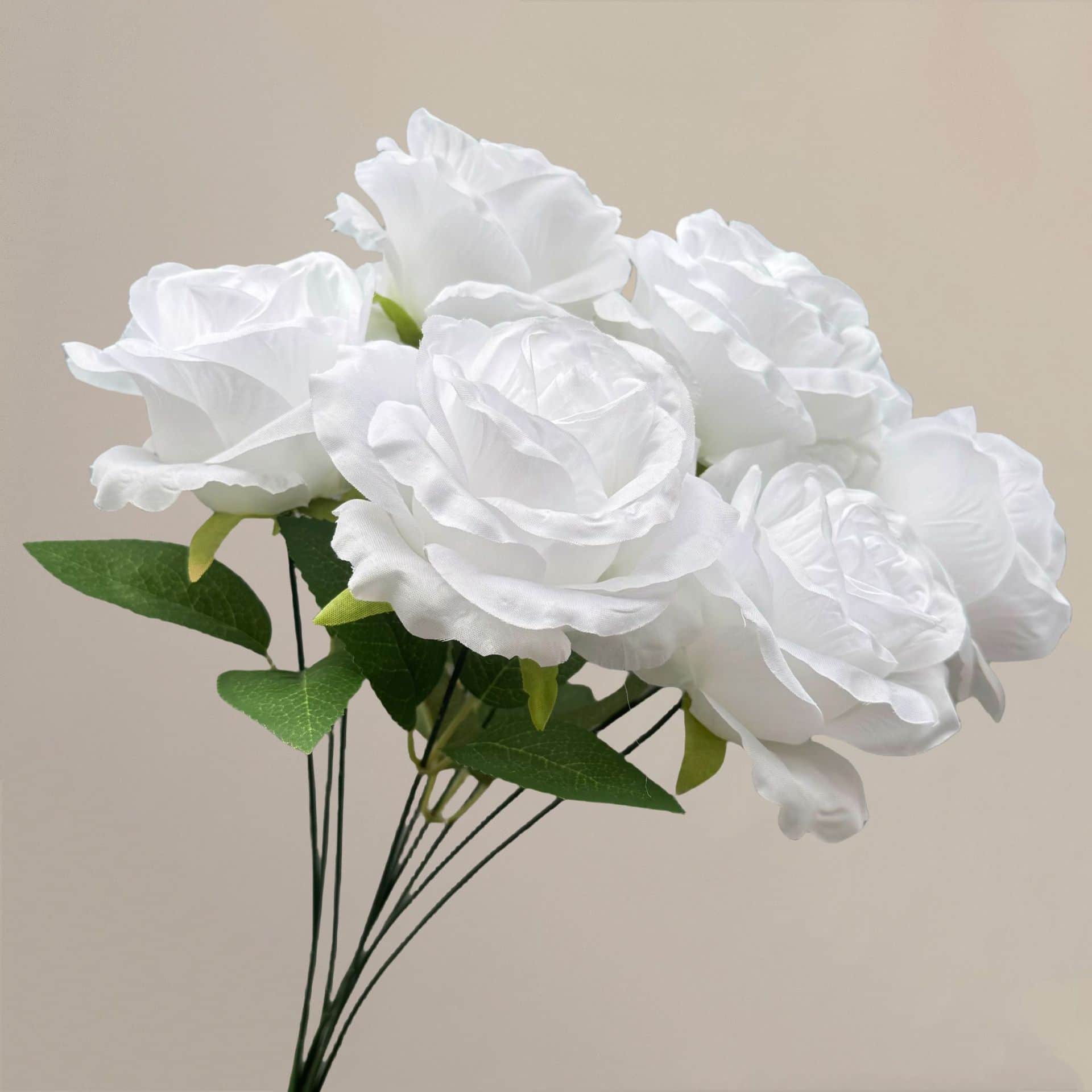 White wedding flower rose Phalaenopsis lily full of hydrangea fake flower white real flower