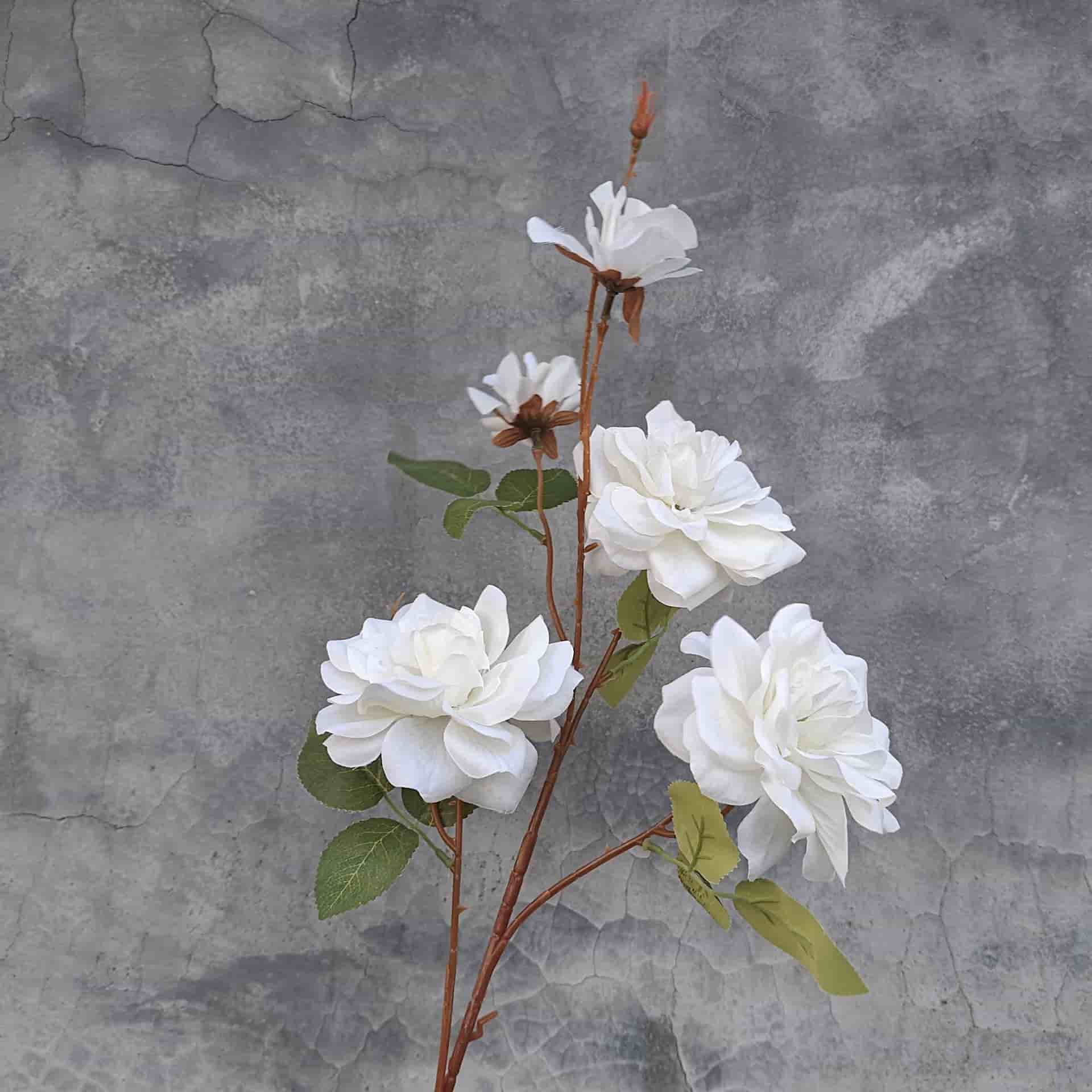 White wedding flower rose Phalaenopsis lily full of hydrangea fake flower white real flower