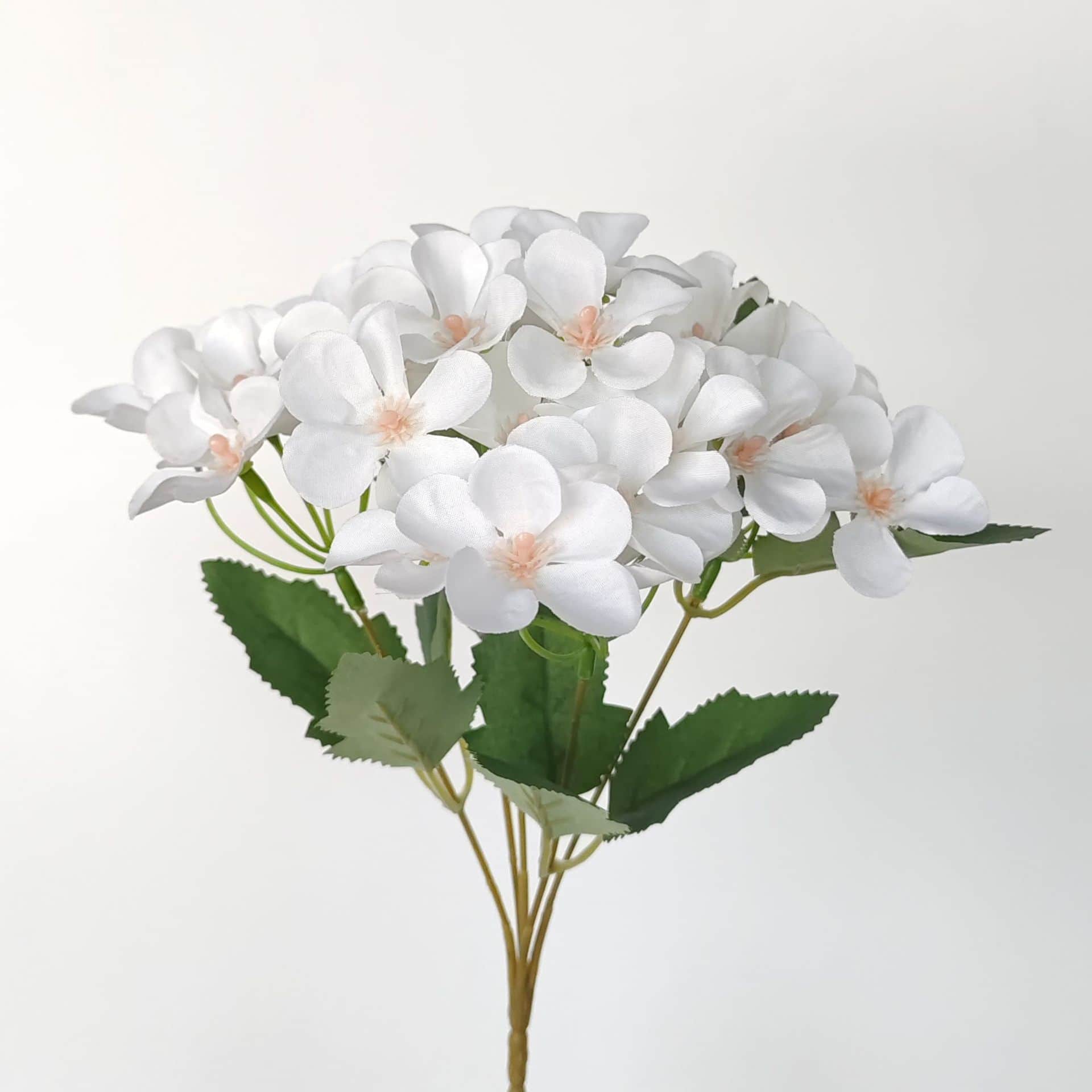 White wedding flower rose Phalaenopsis lily full of hydrangea fake flower white real flower