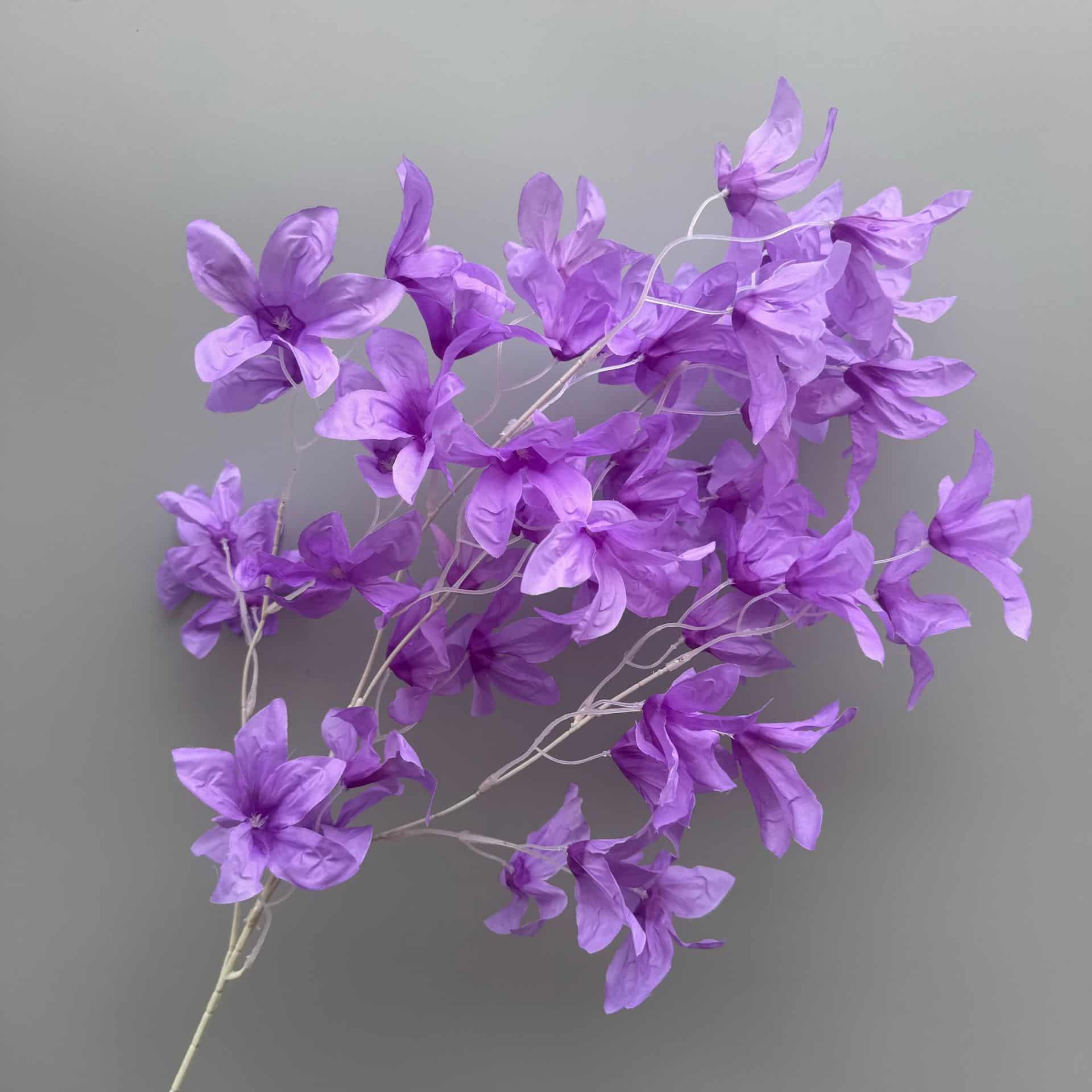 Purple color artificial flower event wedding flowers rose butterfly lily hydrangea fake flower