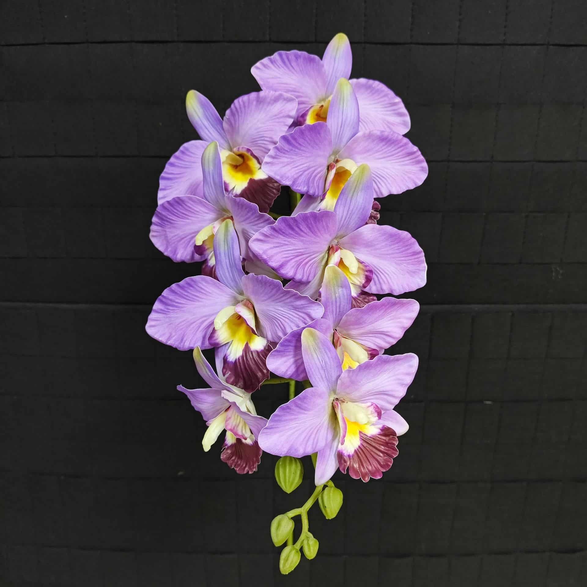 Purple color artificial flower event wedding flowers rose butterfly lily hydrangea fake flower