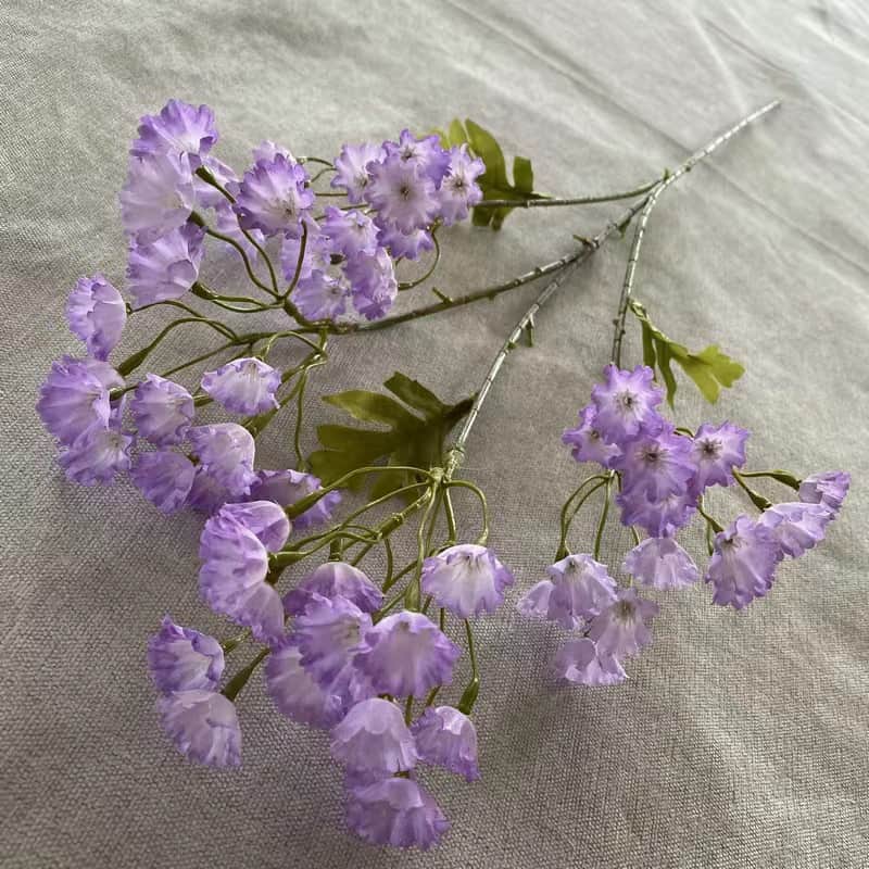 Purple color artificial flower event wedding flowers rose butterfly lily hydrangea fake flower