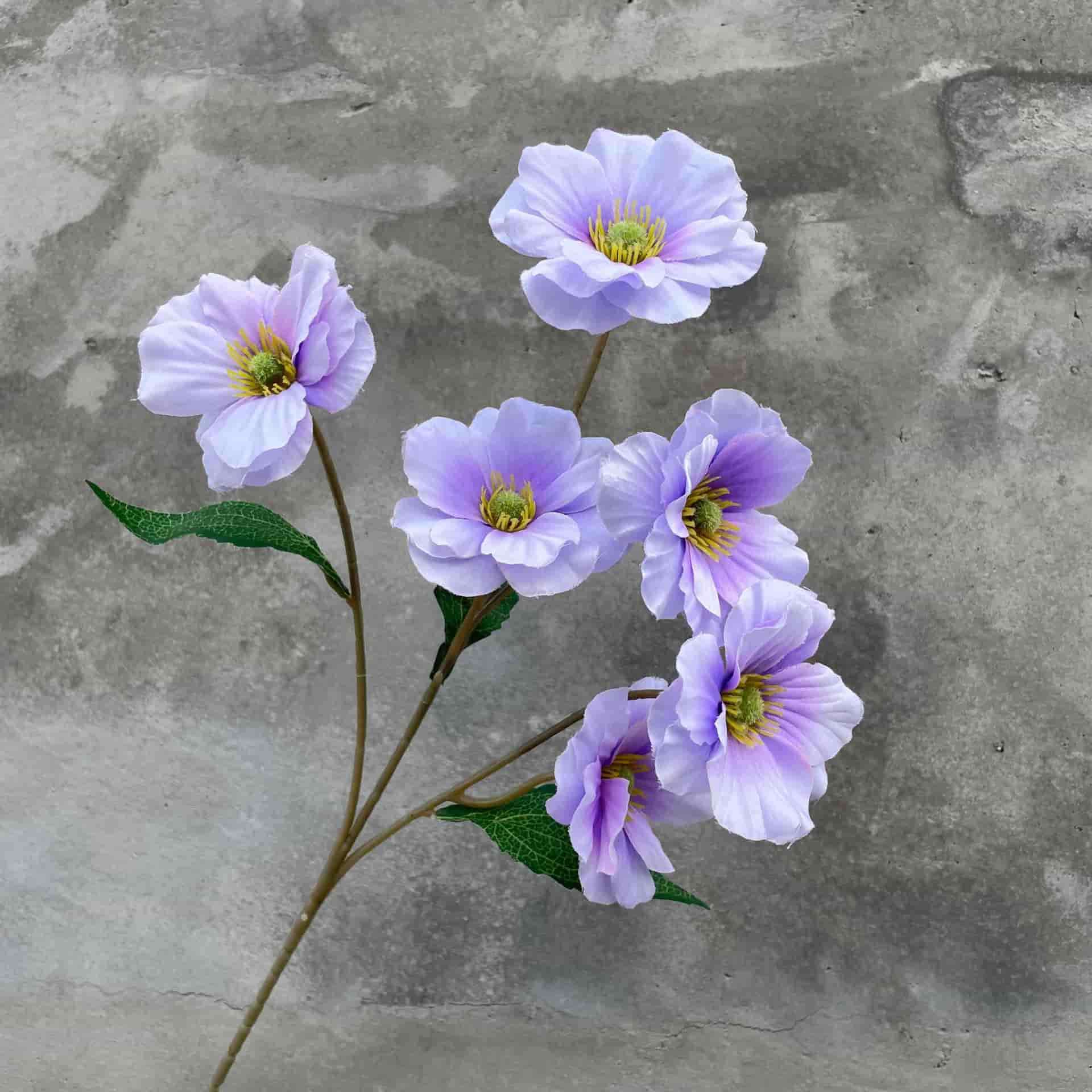 Purple color artificial flower event wedding flowers rose butterfly lily hydrangea fake flower