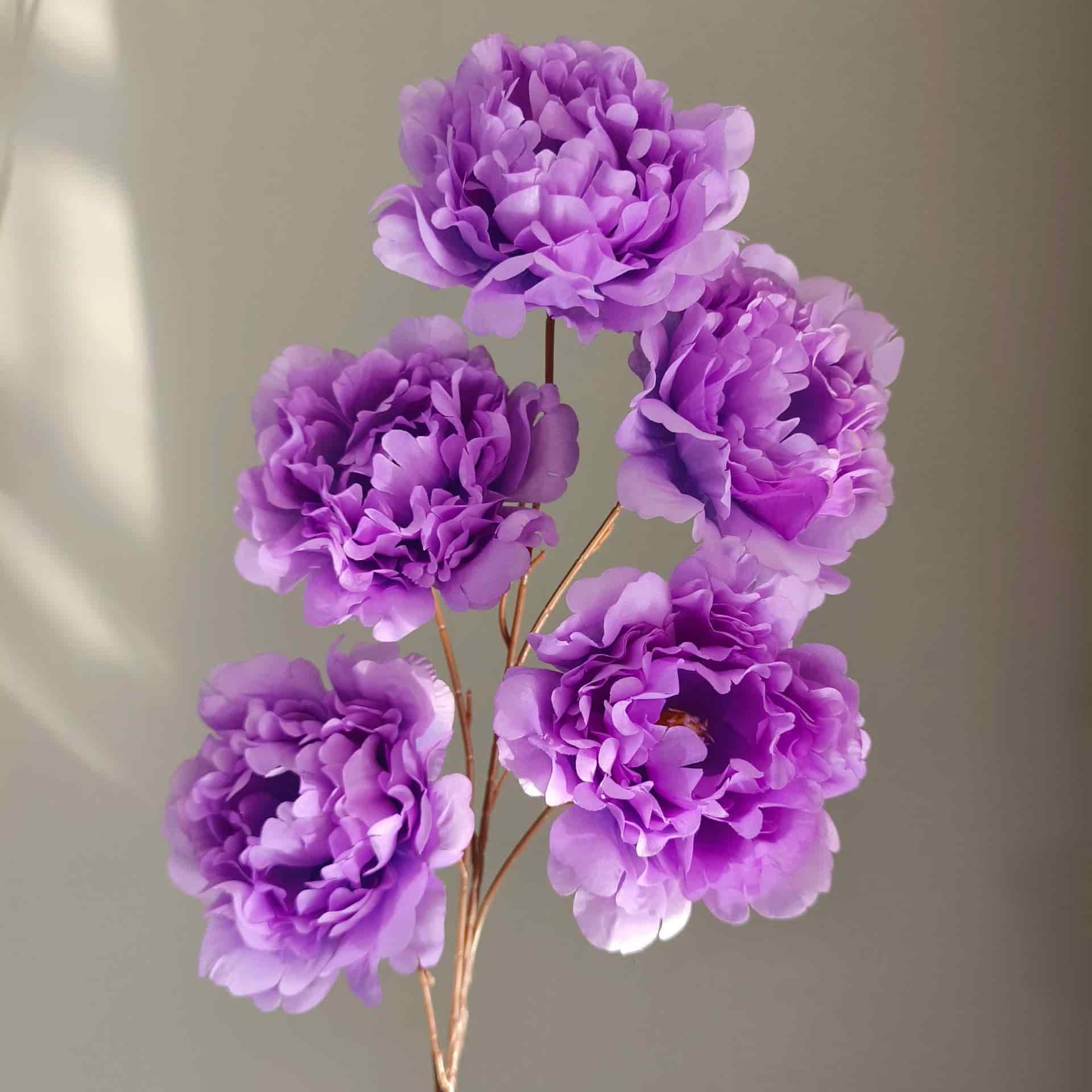 Purple color artificial flower event wedding flowers rose butterfly lily hydrangea fake flower