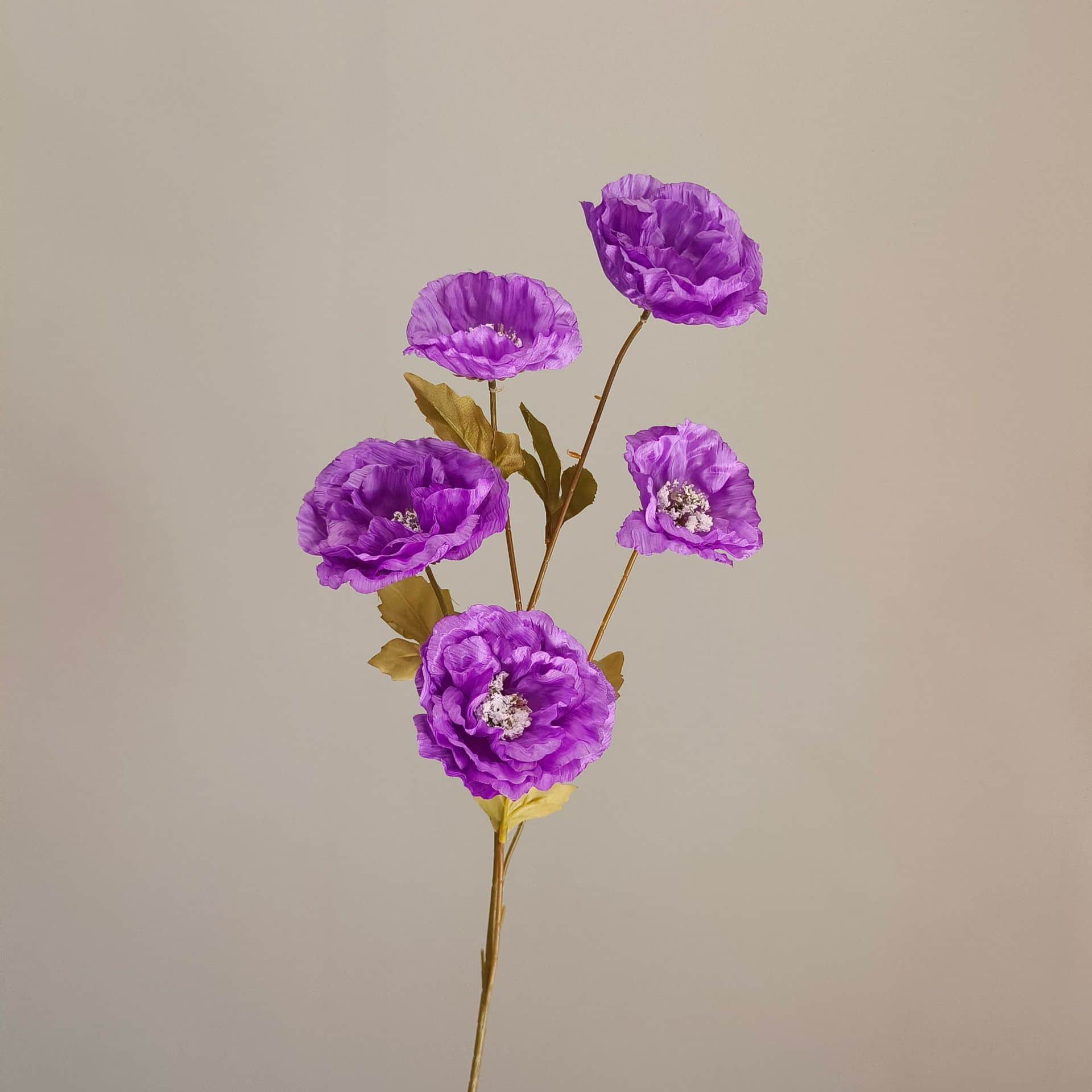 Purple color artificial flower event wedding flowers rose butterfly lily hydrangea fake flower