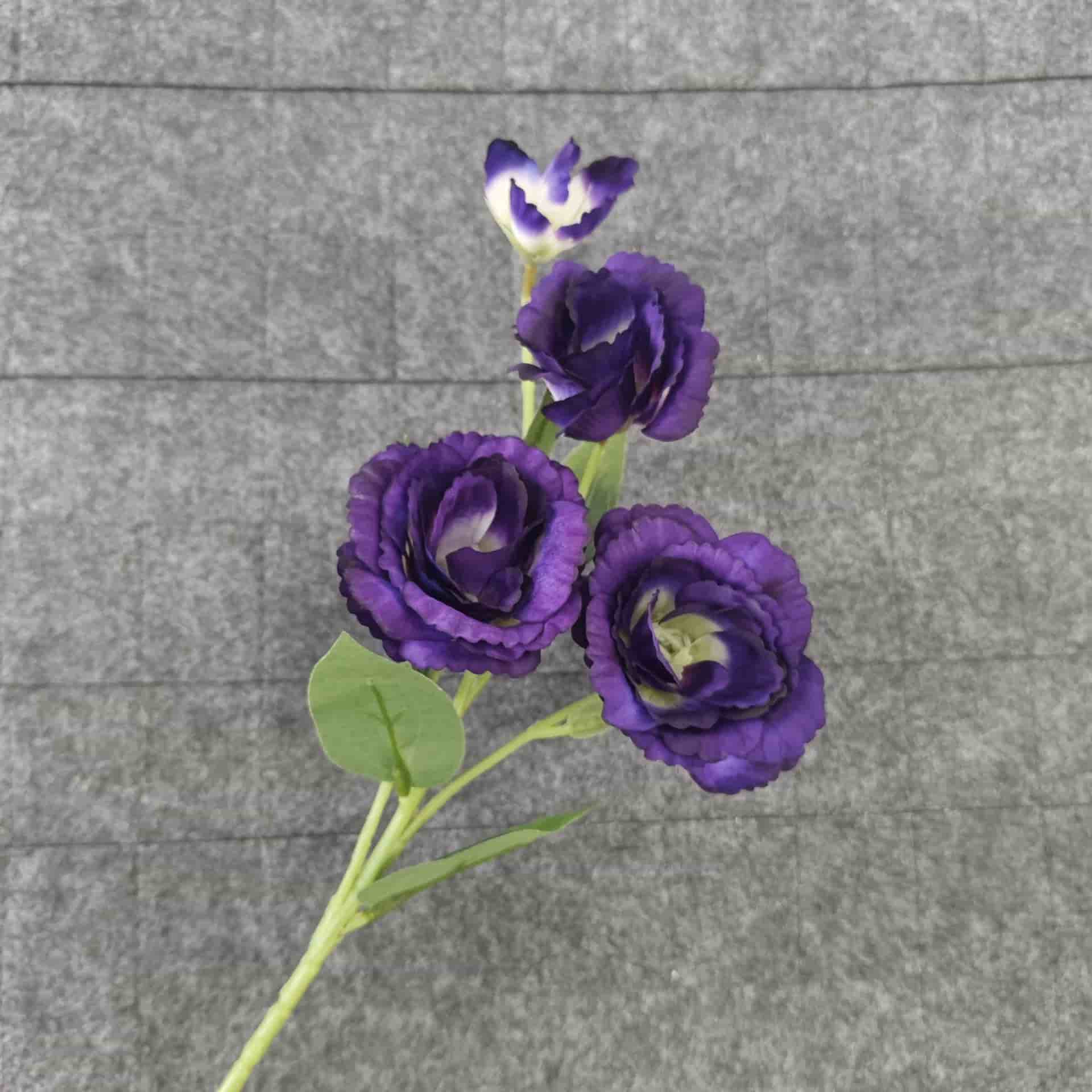 Purple color artificial flower event wedding flowers rose butterfly lily hydrangea fake flower