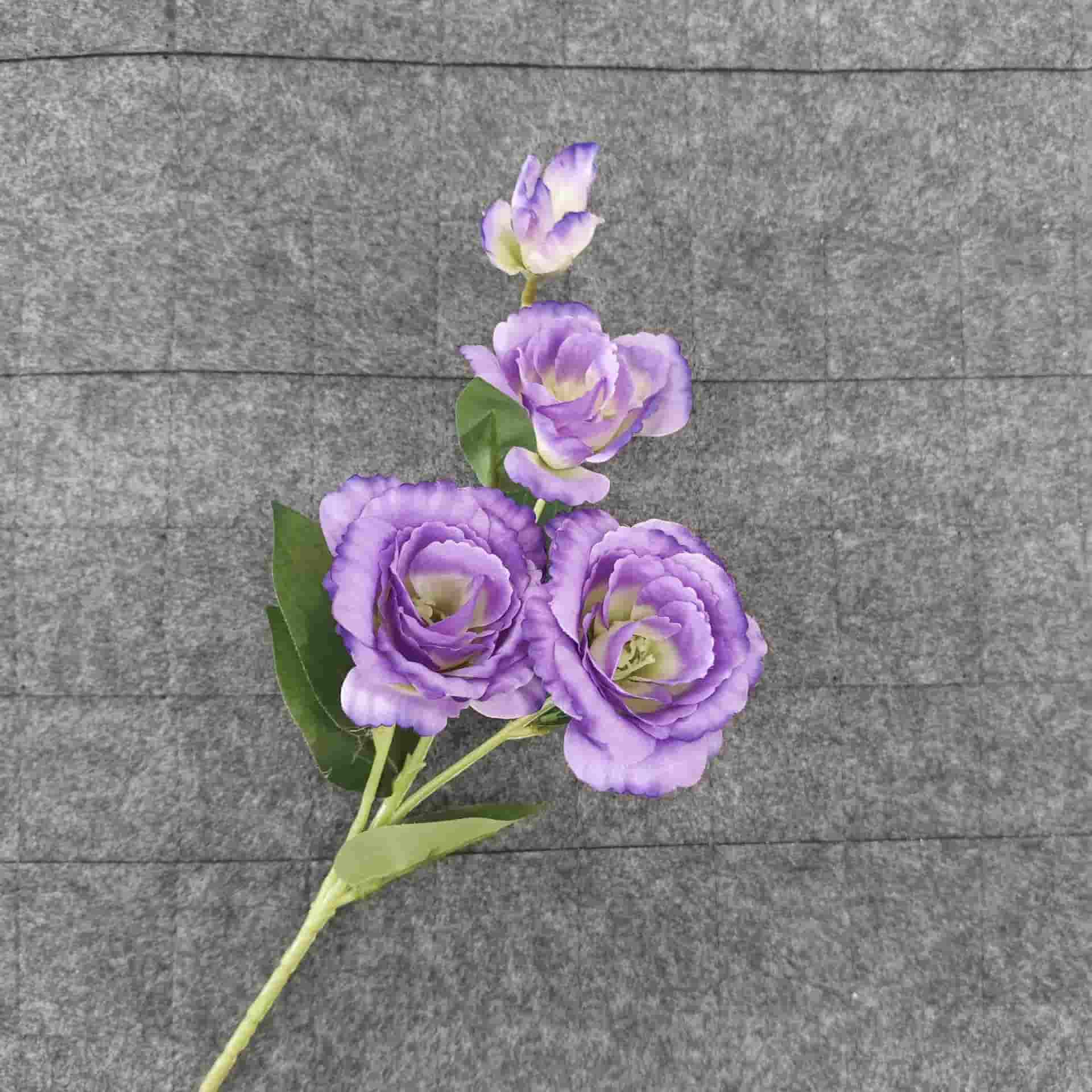 Purple color artificial flower event wedding flowers rose butterfly lily hydrangea fake flower