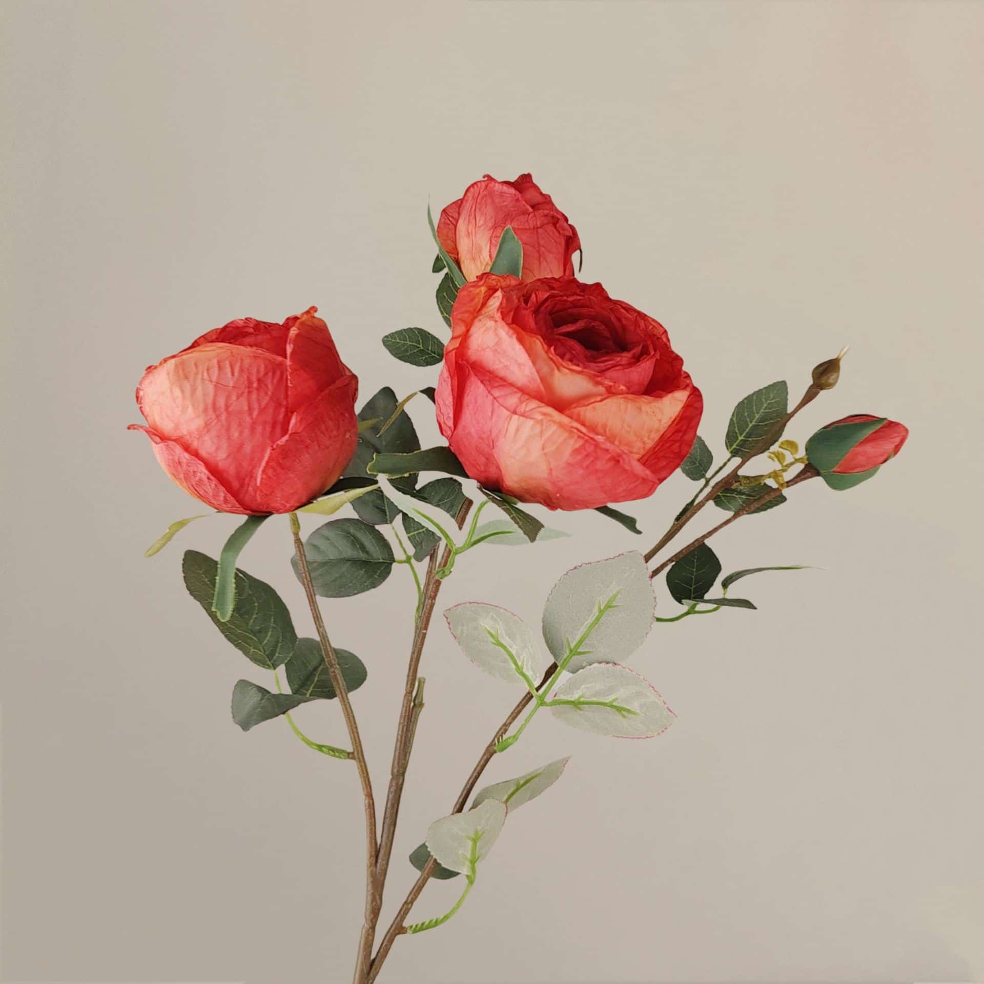 Red artificial flowers faux flower wedding flowers roses Phalaenopsis lily full star hydrangea 