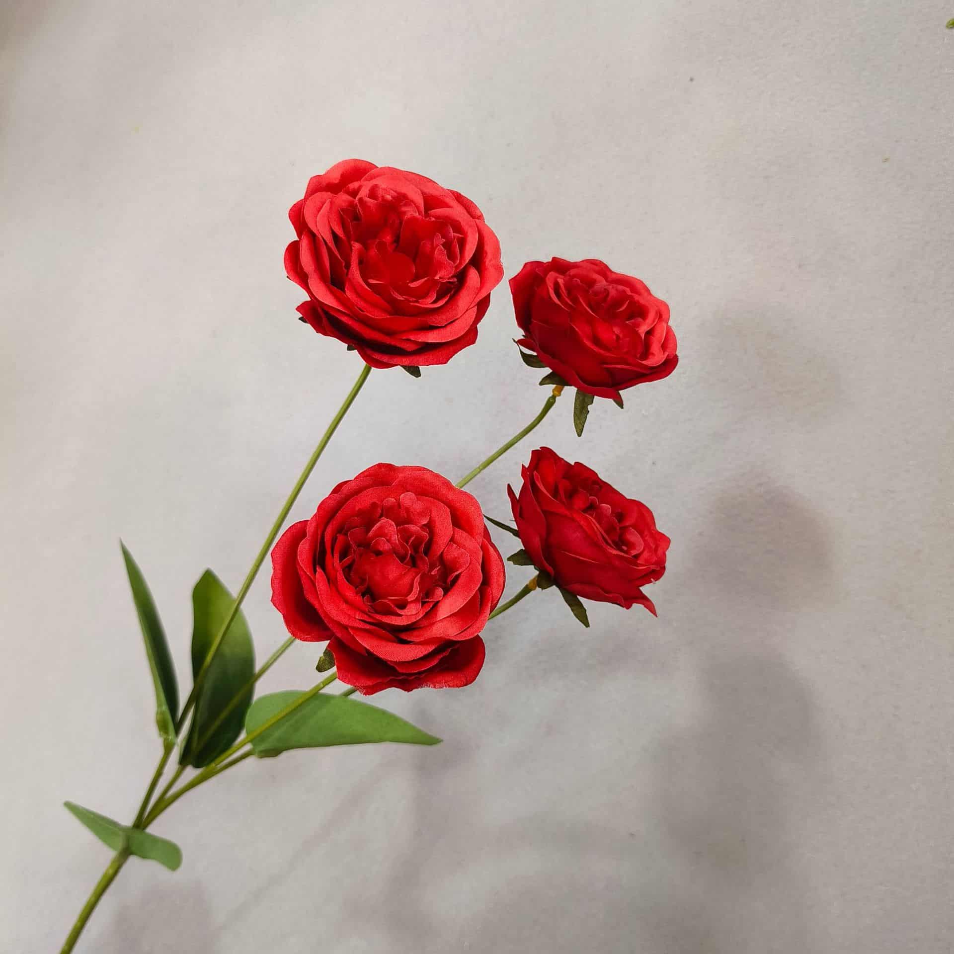 Red artificial flowers faux flower wedding flowers roses Phalaenopsis lily full star hydrangea 