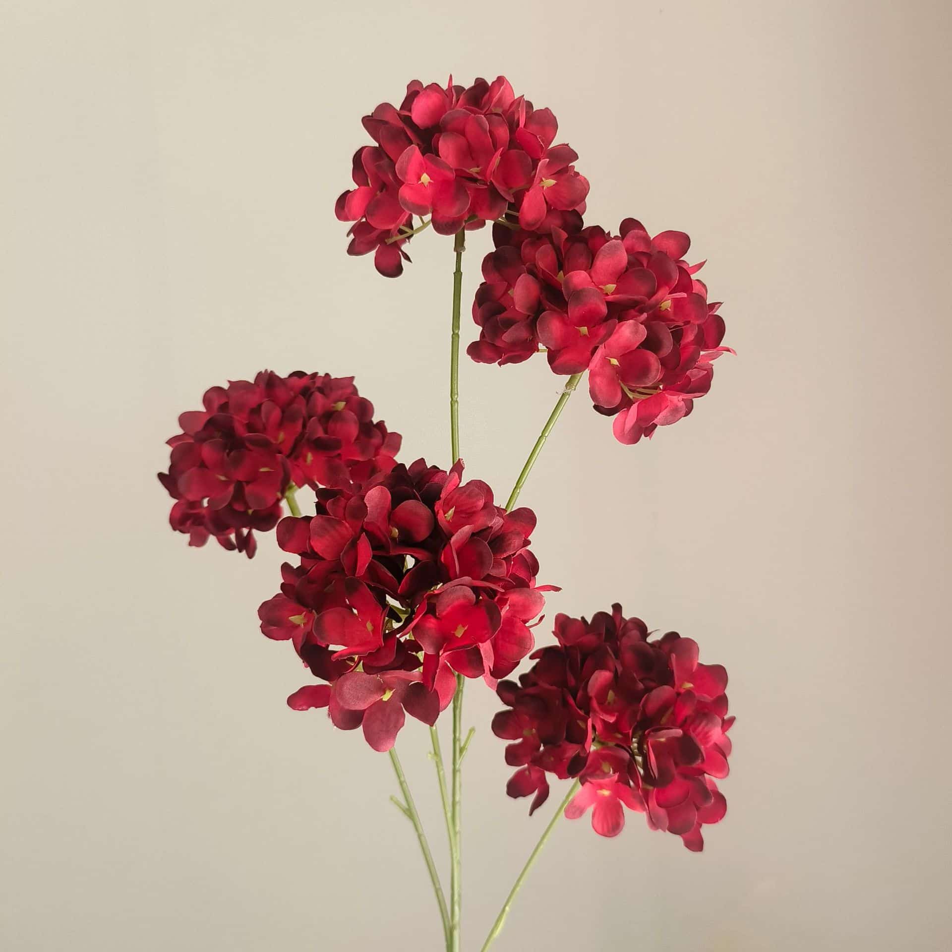 Red artificial flowers faux flower wedding flowers roses Phalaenopsis lily full star hydrangea 