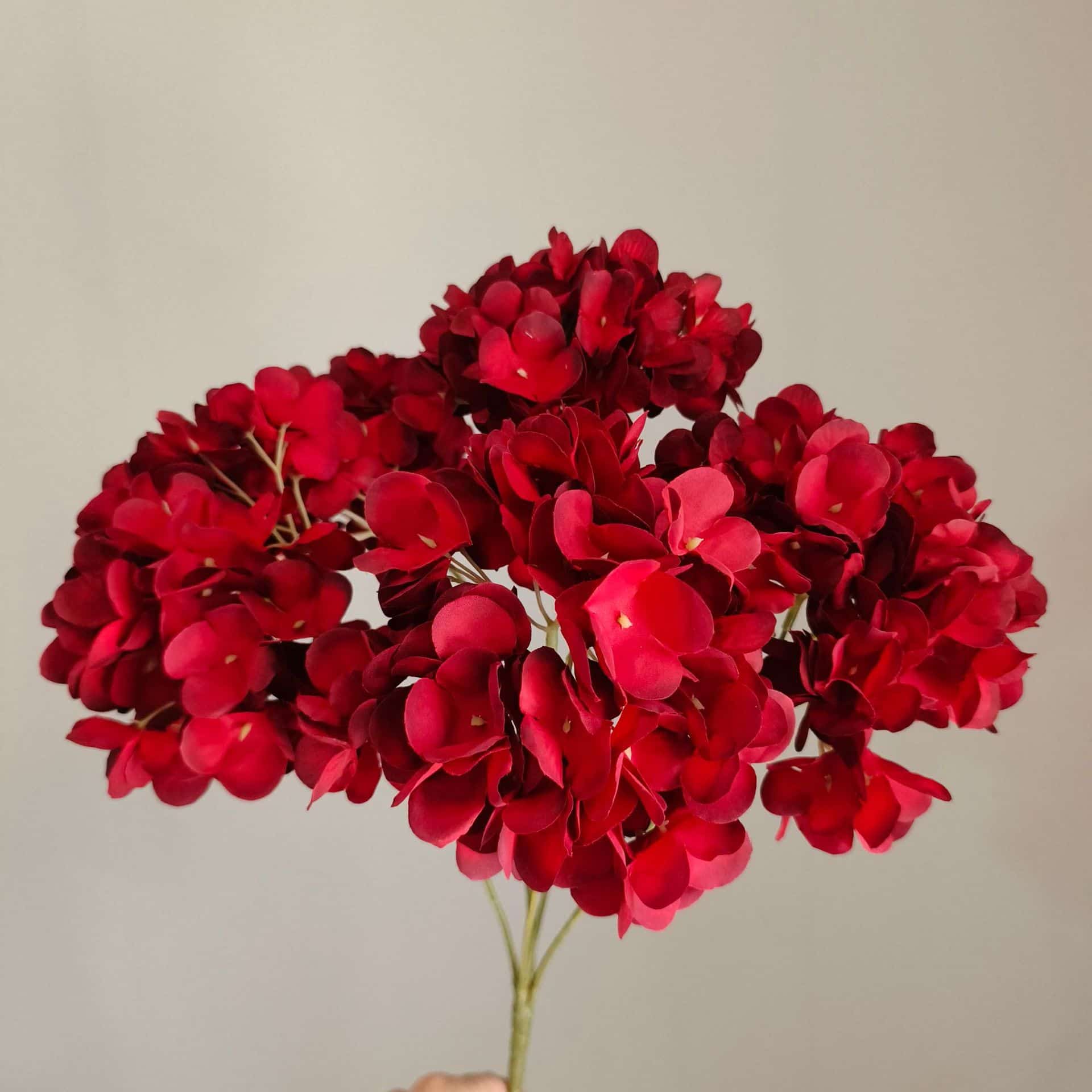 Red artificial flowers faux flower wedding flowers roses Phalaenopsis lily full star hydrangea 