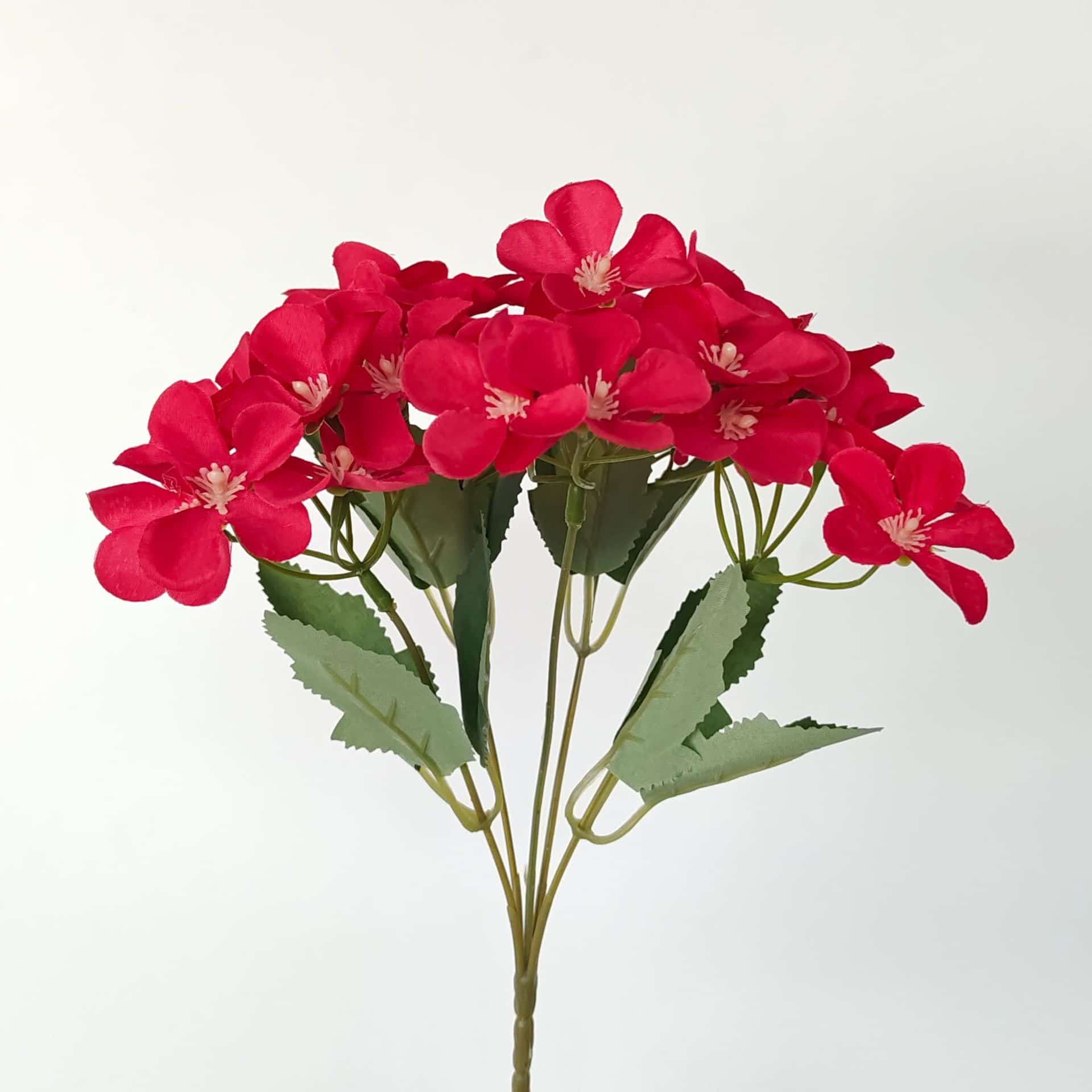 Red artificial flowers faux flower wedding flowers roses Phalaenopsis lily full star hydrangea 