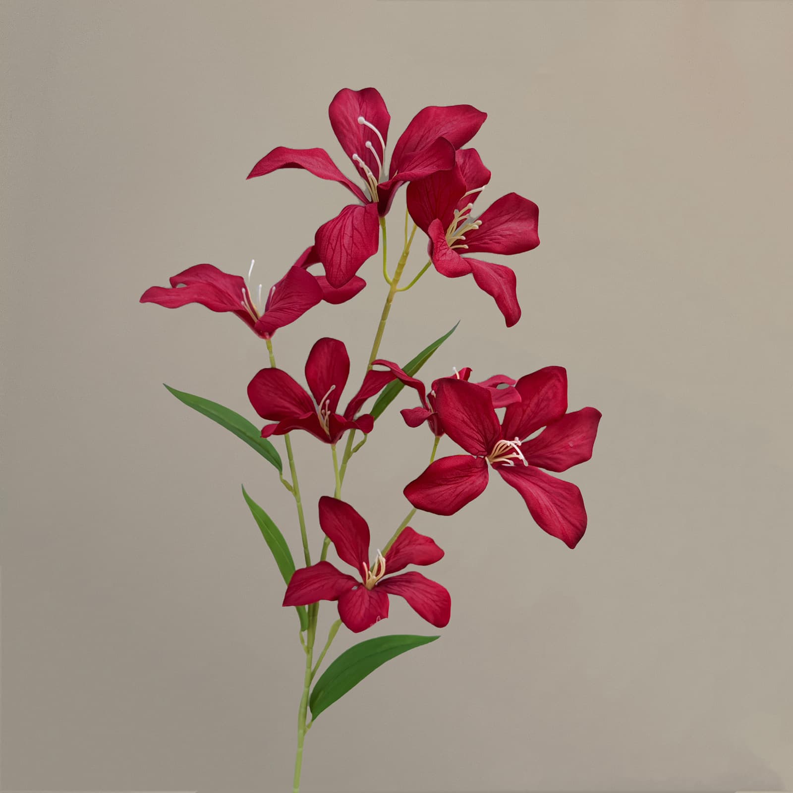 Red artificial flowers faux flower wedding flowers roses Phalaenopsis lily full star hydrangea 