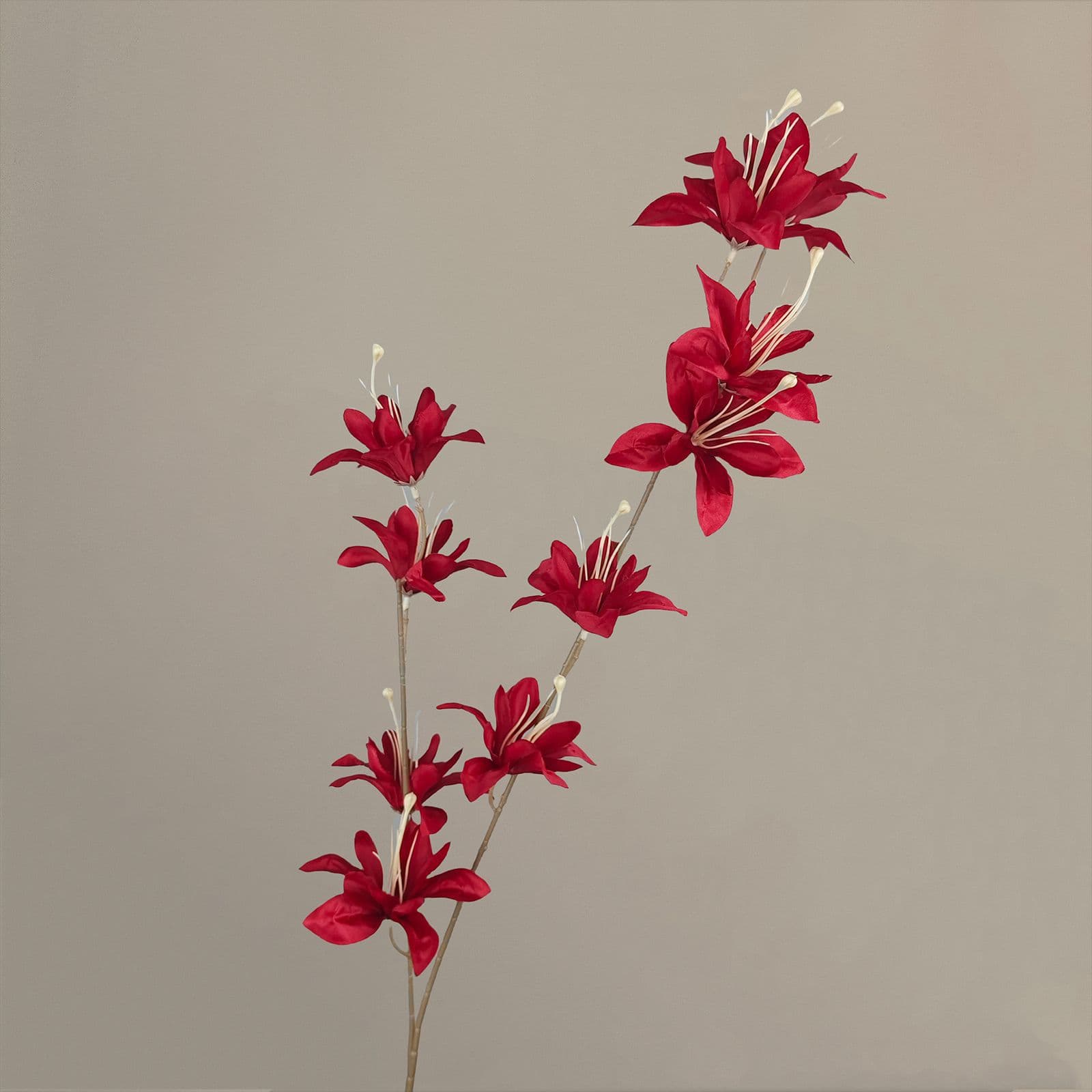 Red artificial flowers faux flower wedding flowers roses Phalaenopsis lily full star hydrangea 