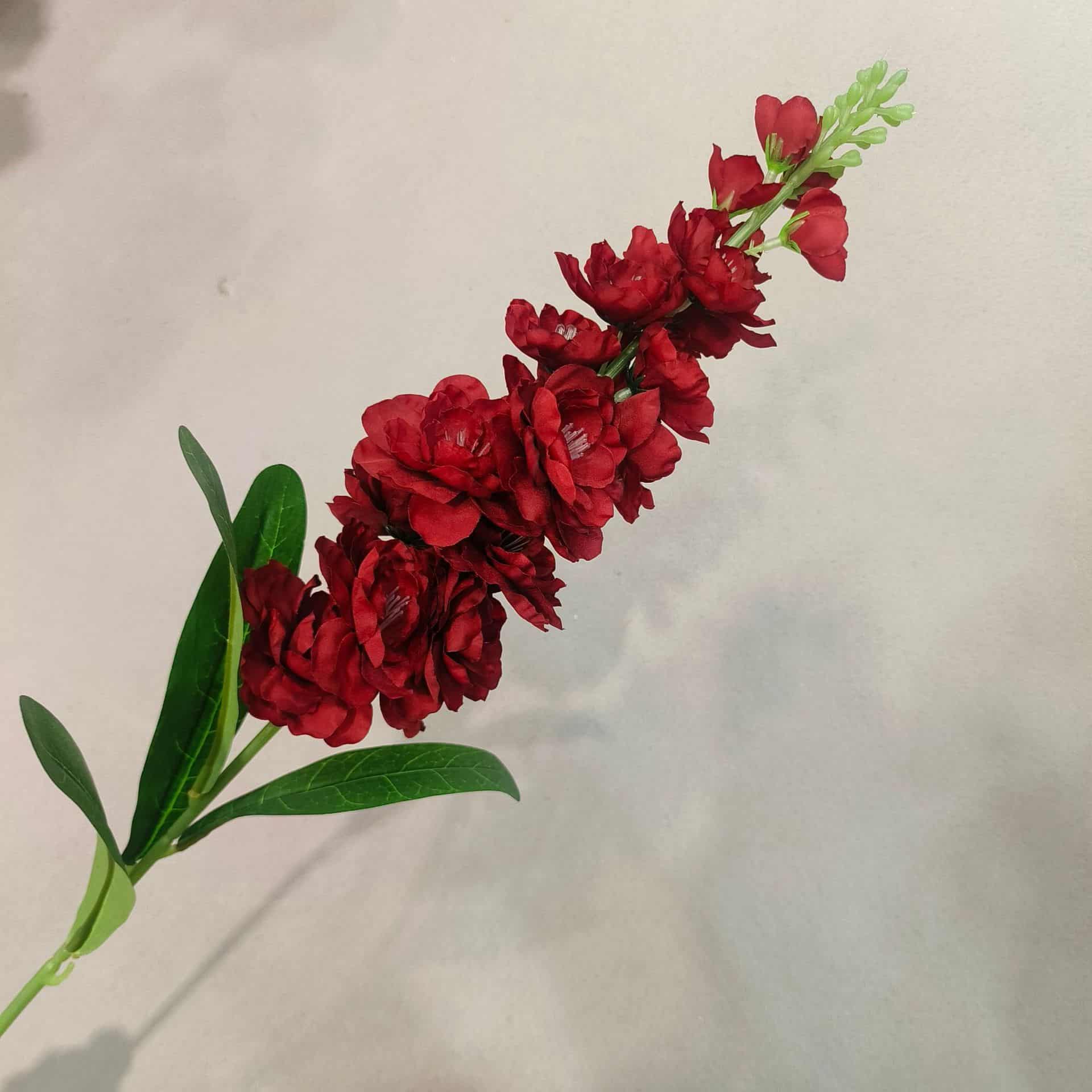 Red artificial flowers faux flower wedding flowers roses Phalaenopsis lily full star hydrangea 