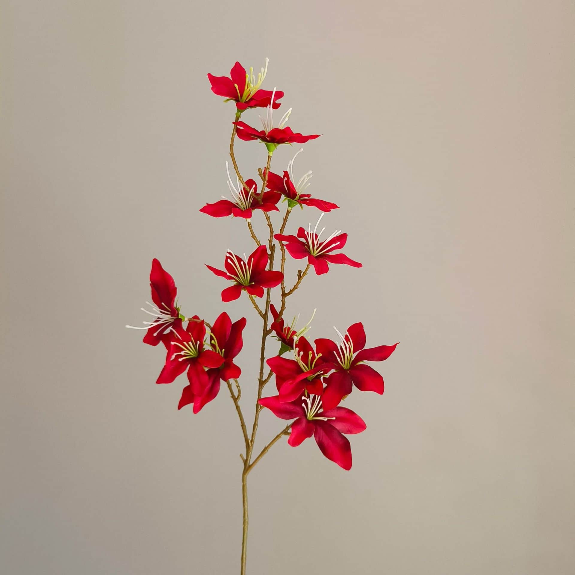 Red artificial flowers faux flower wedding flowers roses Phalaenopsis lily full star hydrangea 