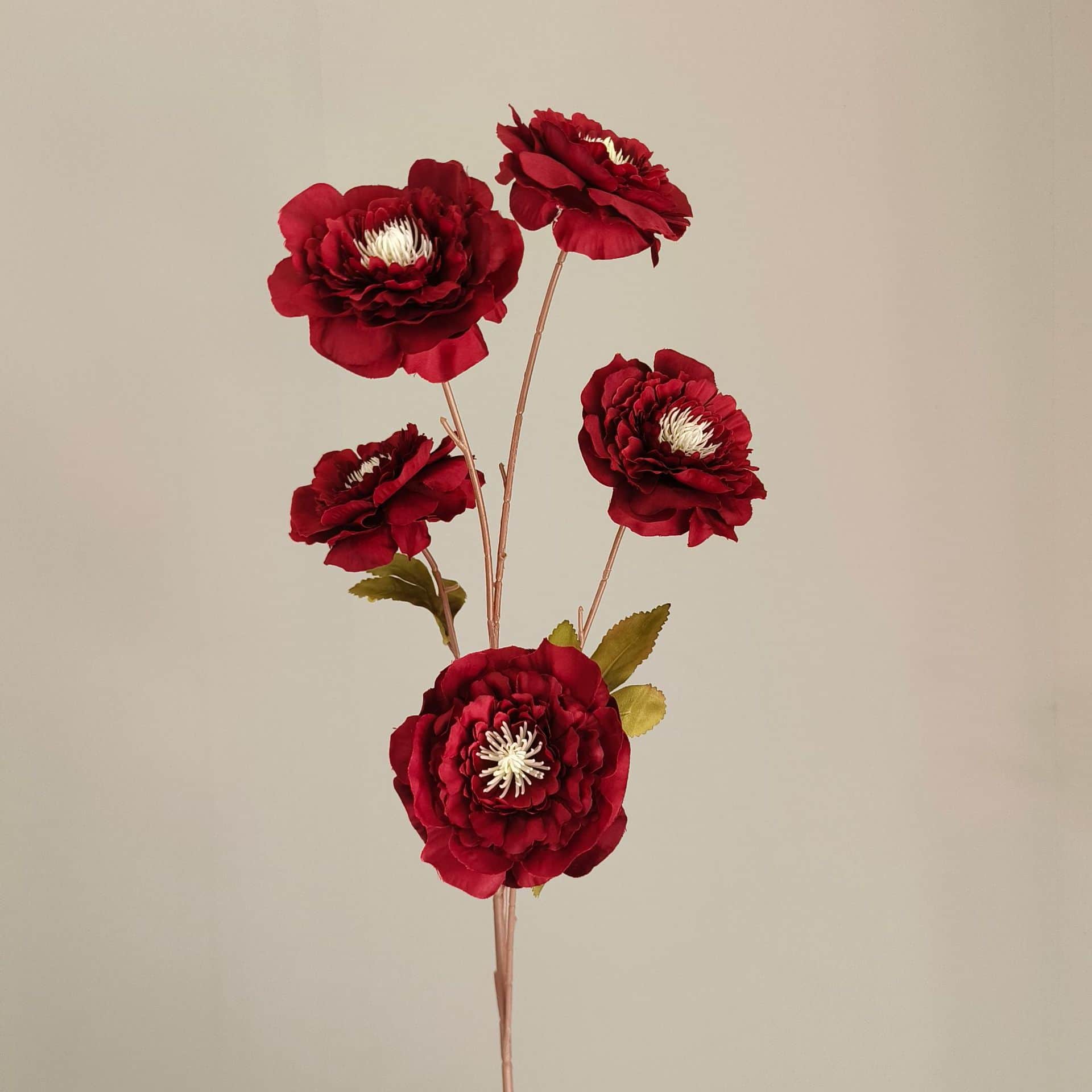 Red artificial flowers faux flower wedding flowers roses Phalaenopsis lily full star hydrangea 