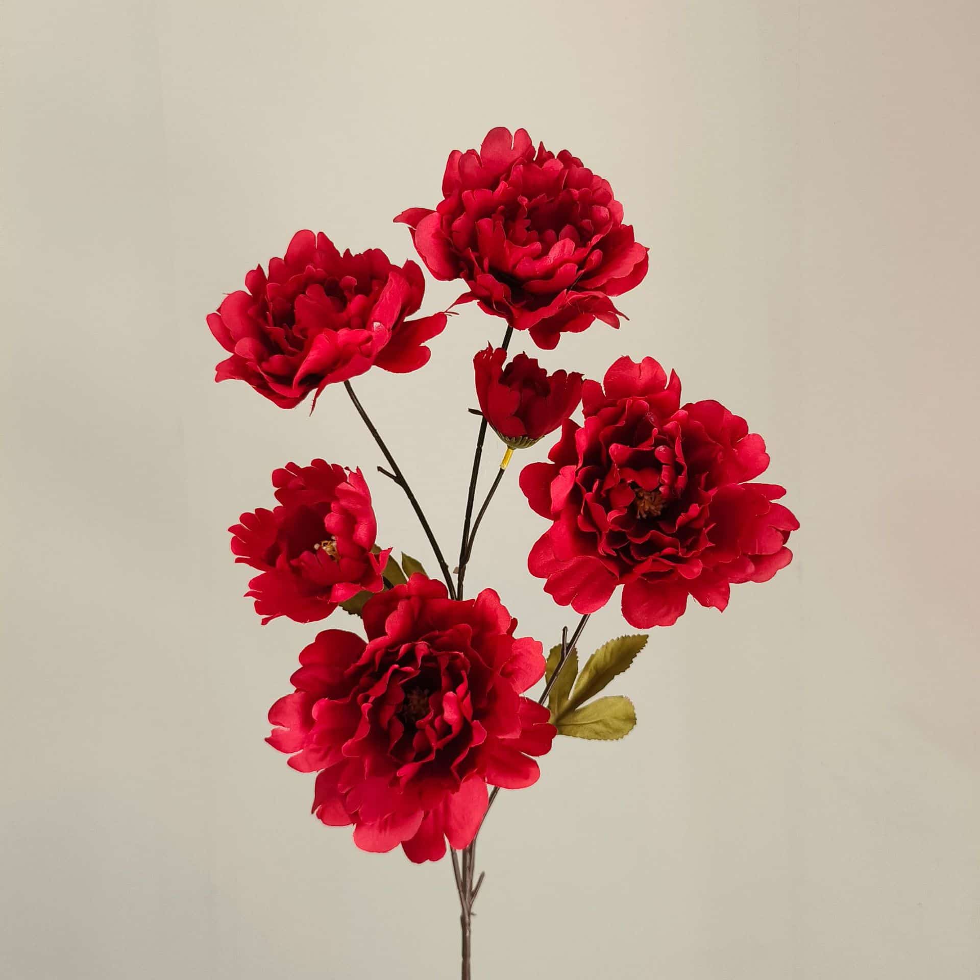 Red artificial flowers faux flower wedding flowers roses Phalaenopsis lily full star hydrangea 