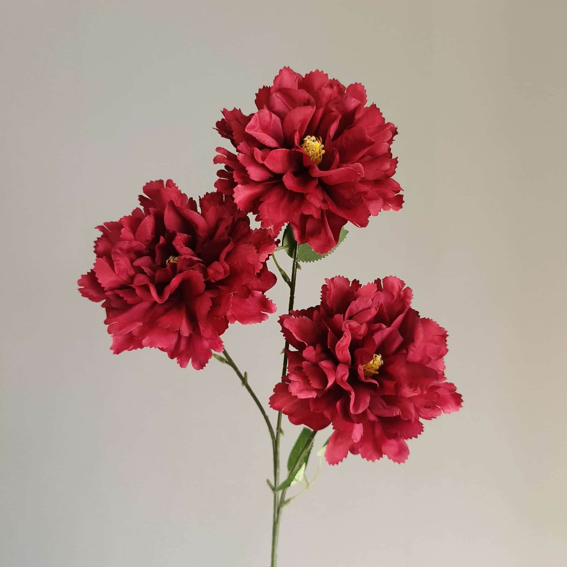 Red artificial flowers faux flower wedding flowers roses Phalaenopsis lily full star hydrangea 