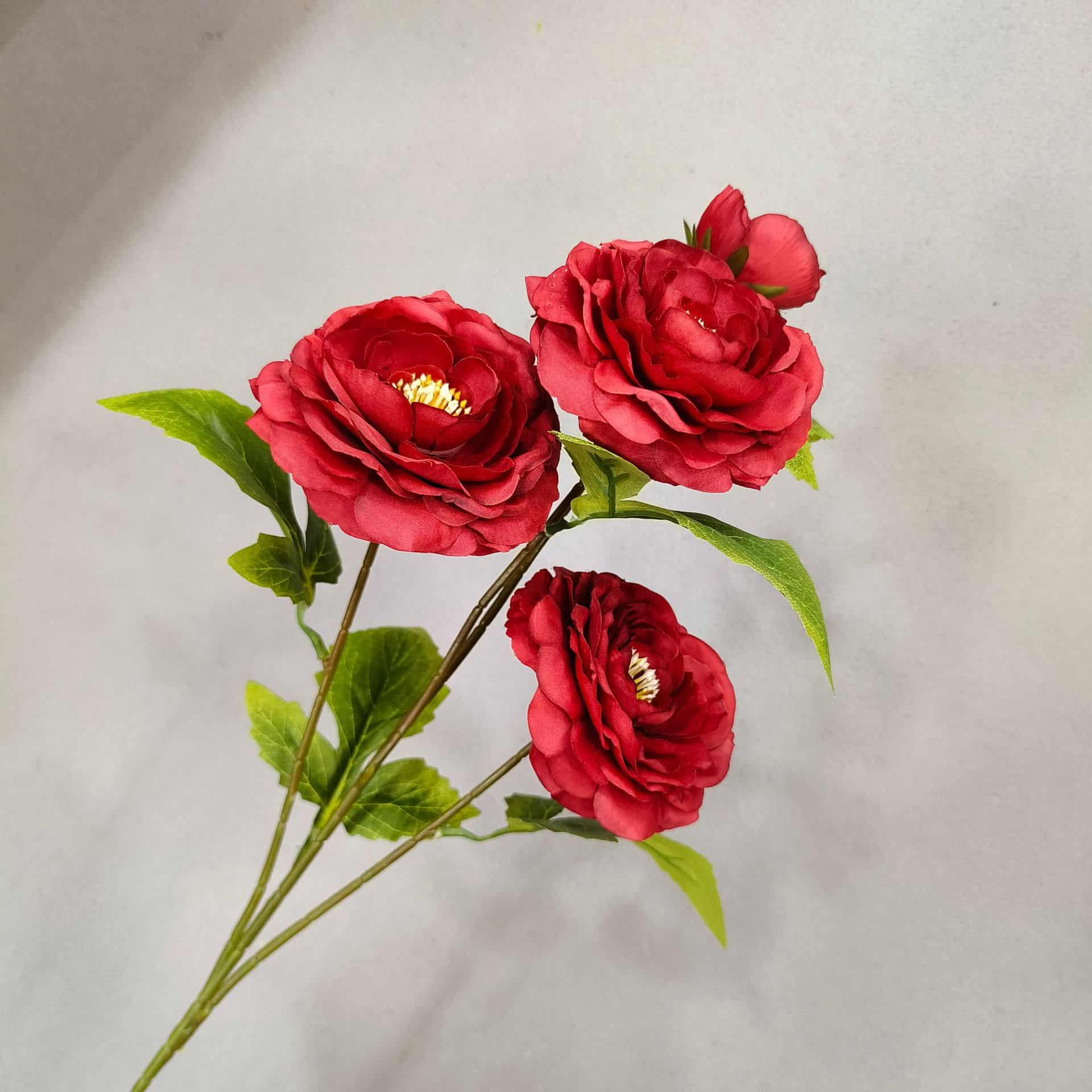 Red artificial flowers faux flower wedding flowers roses Phalaenopsis lily full star hydrangea 