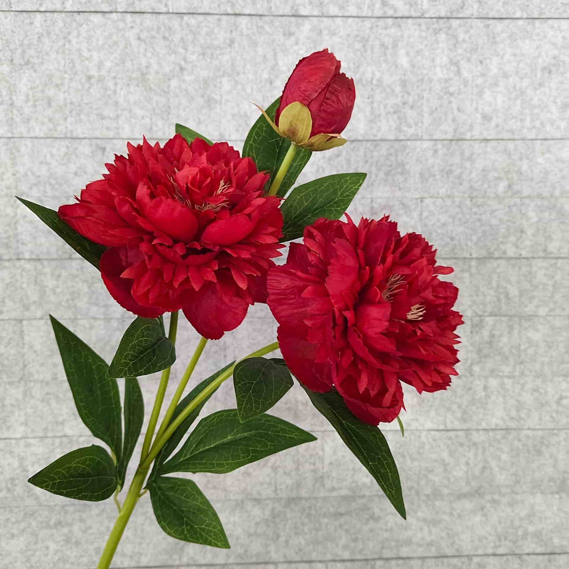 Red artificial flowers faux flower wedding flowers roses Phalaenopsis lily full star hydrangea 