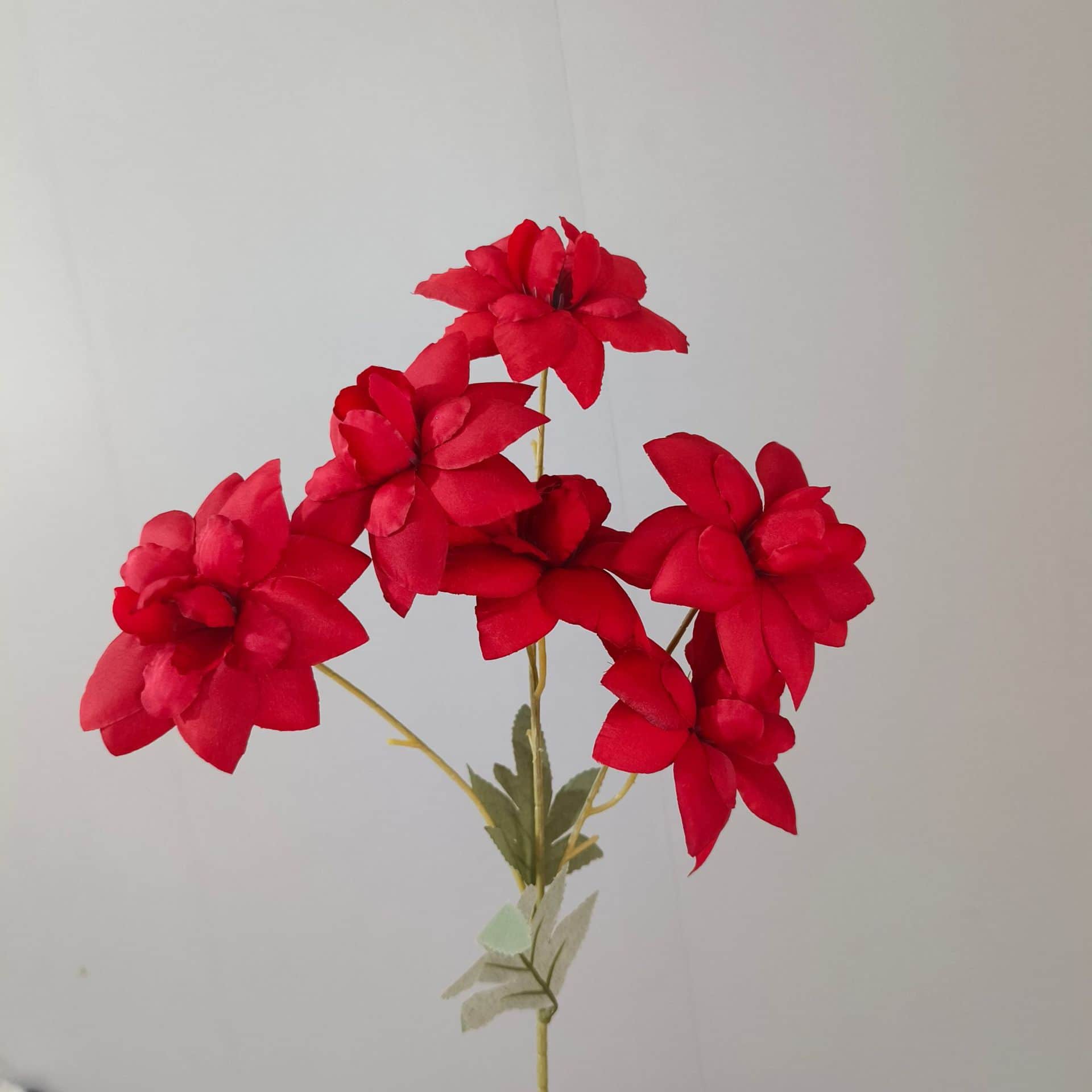 Red artificial flowers faux flower wedding flowers roses Phalaenopsis lily full star hydrangea 