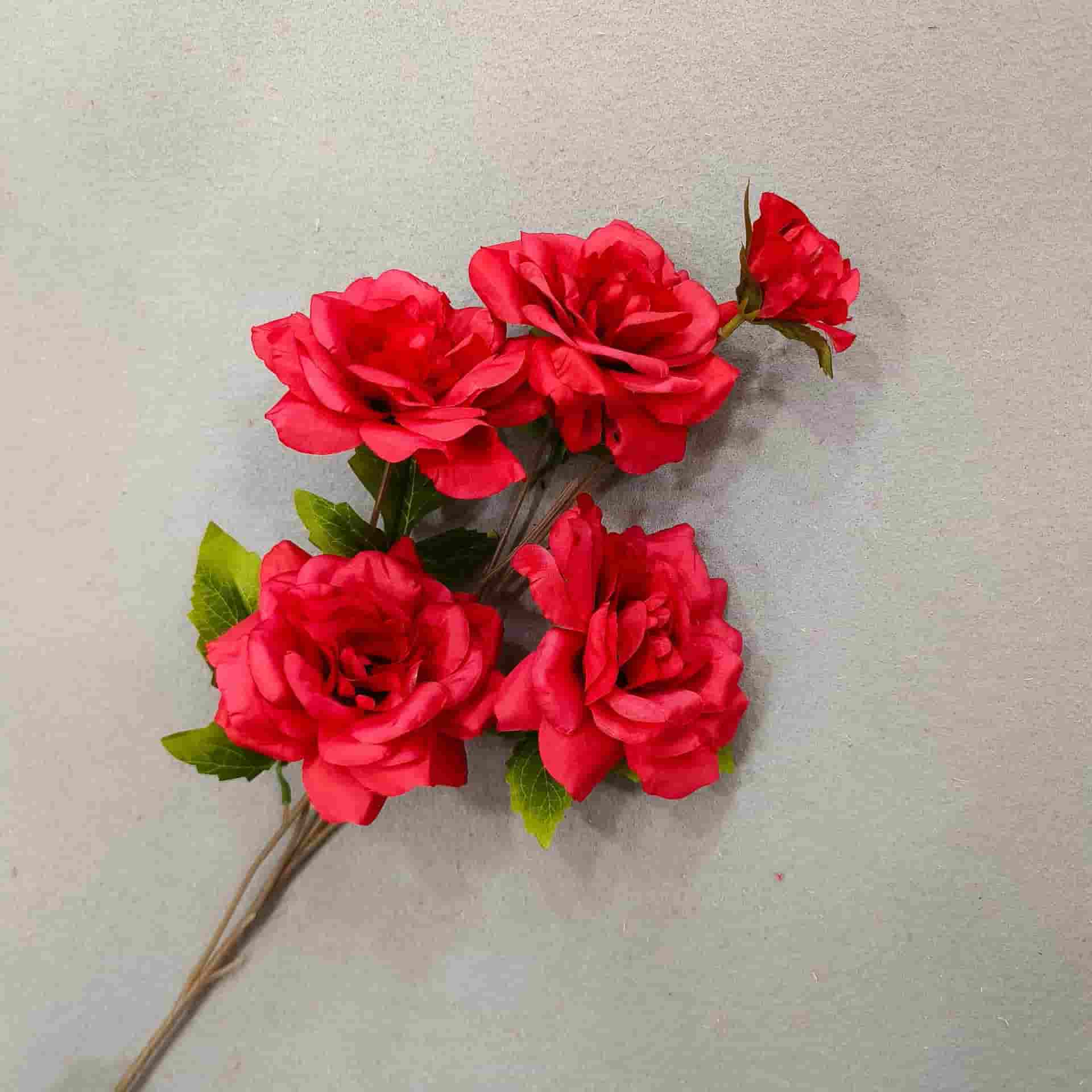 Red artificial flowers faux flower wedding flowers roses Phalaenopsis lily full star hydrangea 