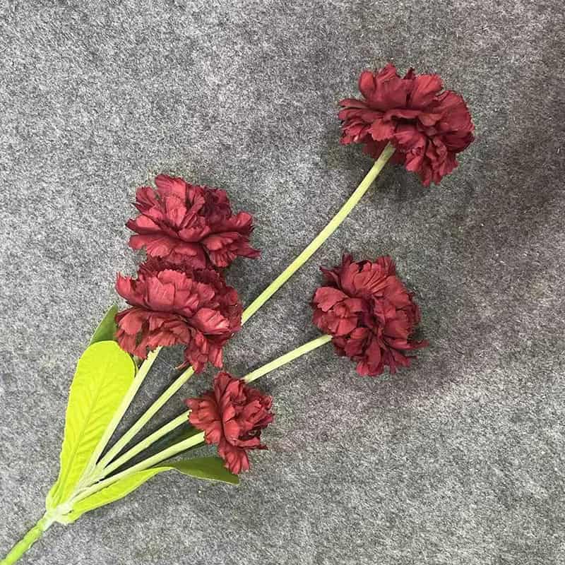 Red artificial flowers faux flower wedding flowers roses Phalaenopsis lily full star hydrangea 