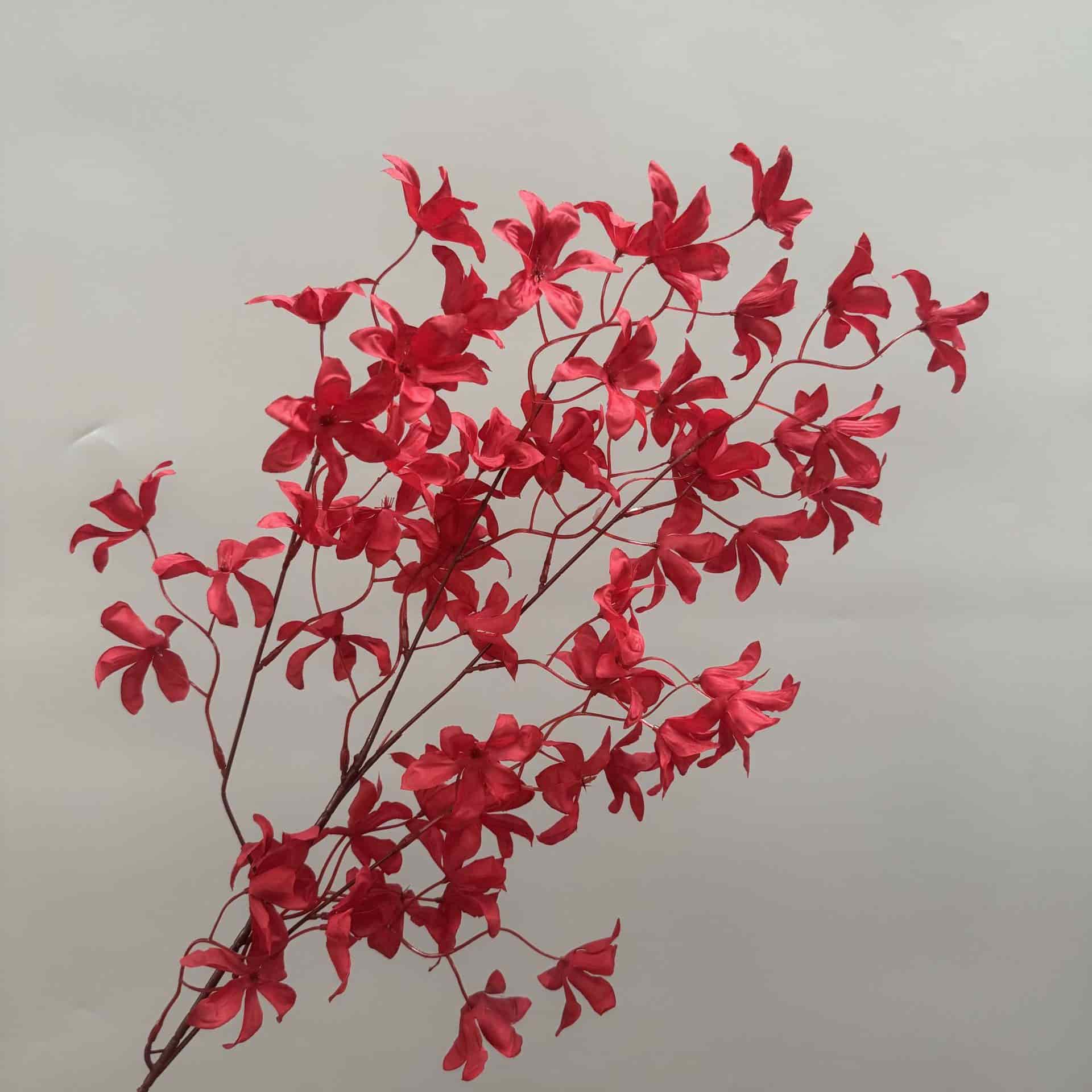 Red artificial flowers faux flower wedding flowers roses Phalaenopsis lily full star hydrangea 