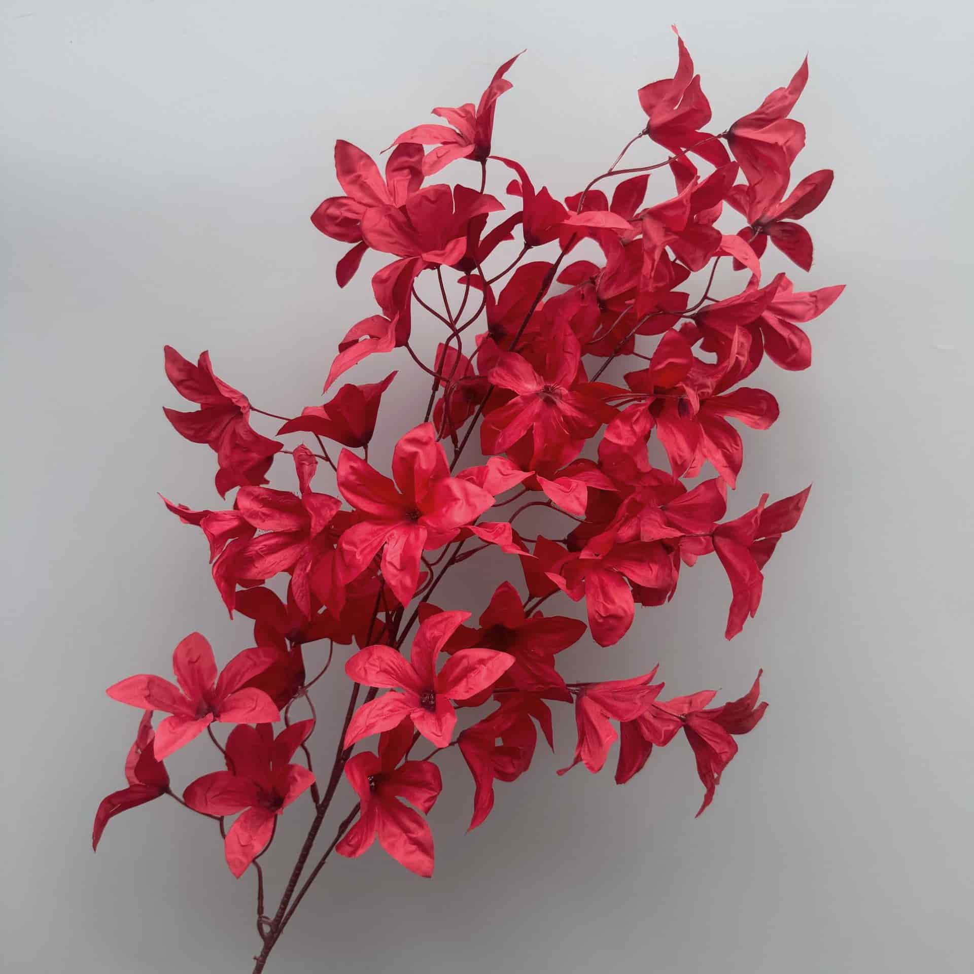 Red artificial flowers faux flower wedding flowers roses Phalaenopsis lily full star hydrangea 