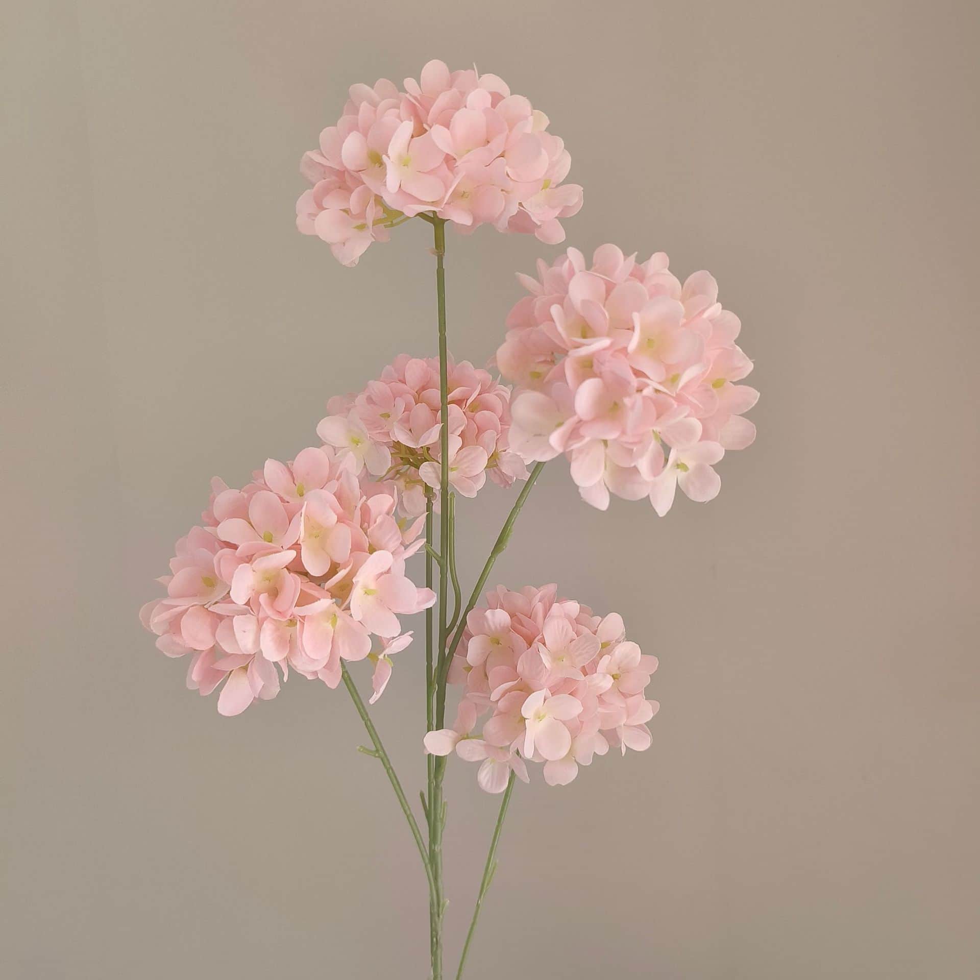 Pink artificial flowers wedding flowers arrangement faux hydrangea 