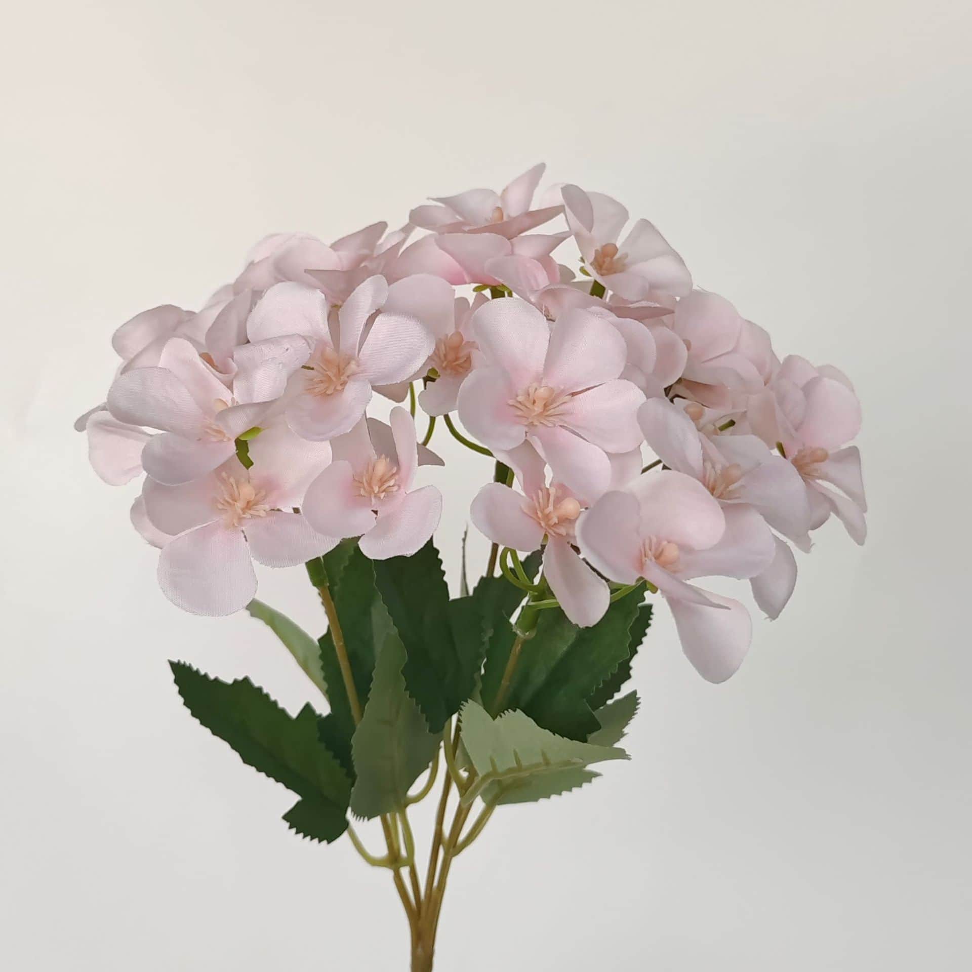 Pink artificial flowers wedding flowers arrangement faux hydrangea 