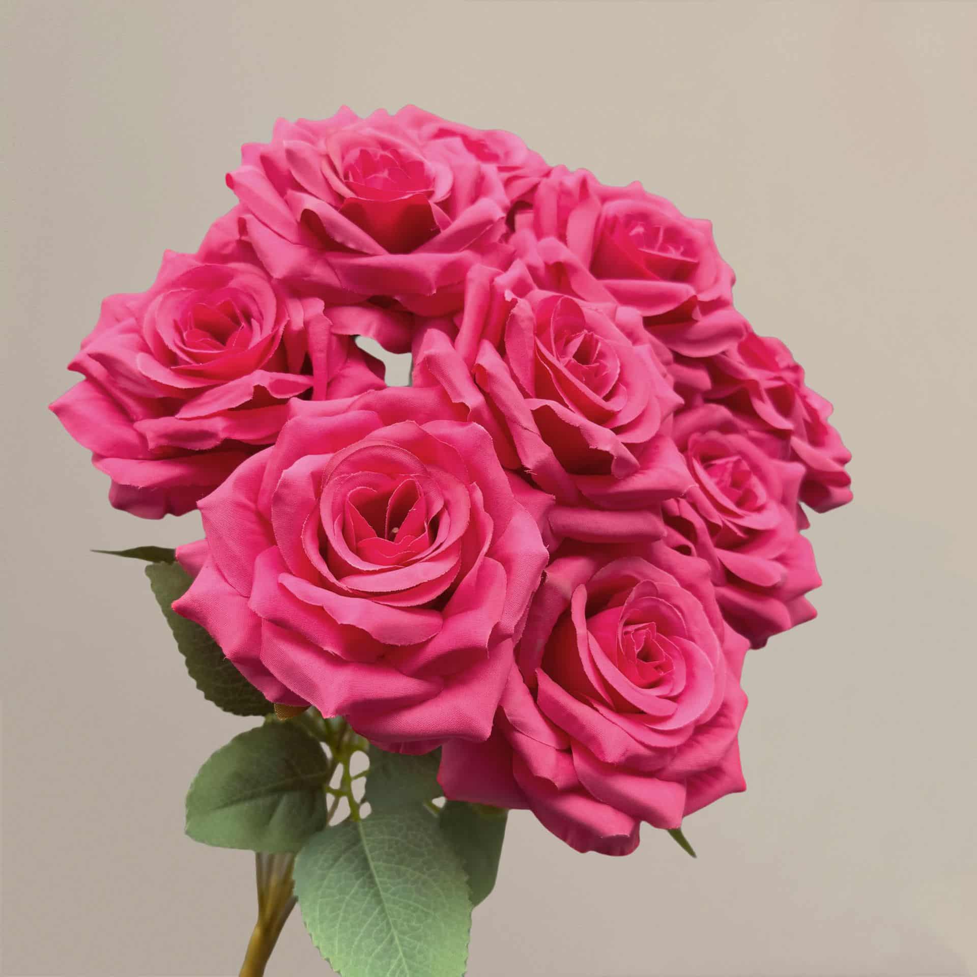 Rose red artificial flowers wedding flowers faux flower arrangement hydrangea lily fake flowers 