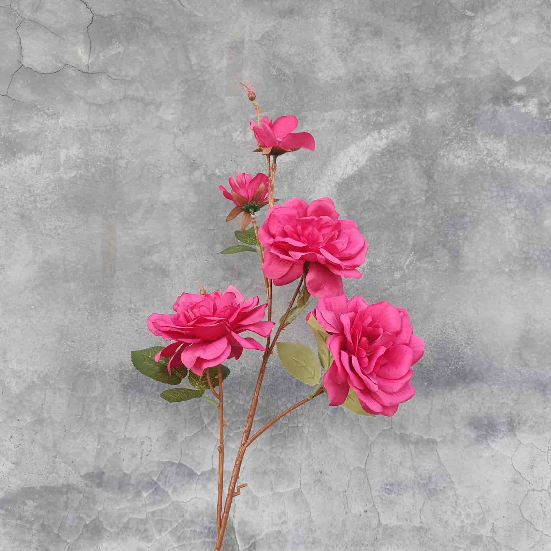 Rose red artificial flowers wedding flowers faux flower arrangement hydrangea lily fake flowers 