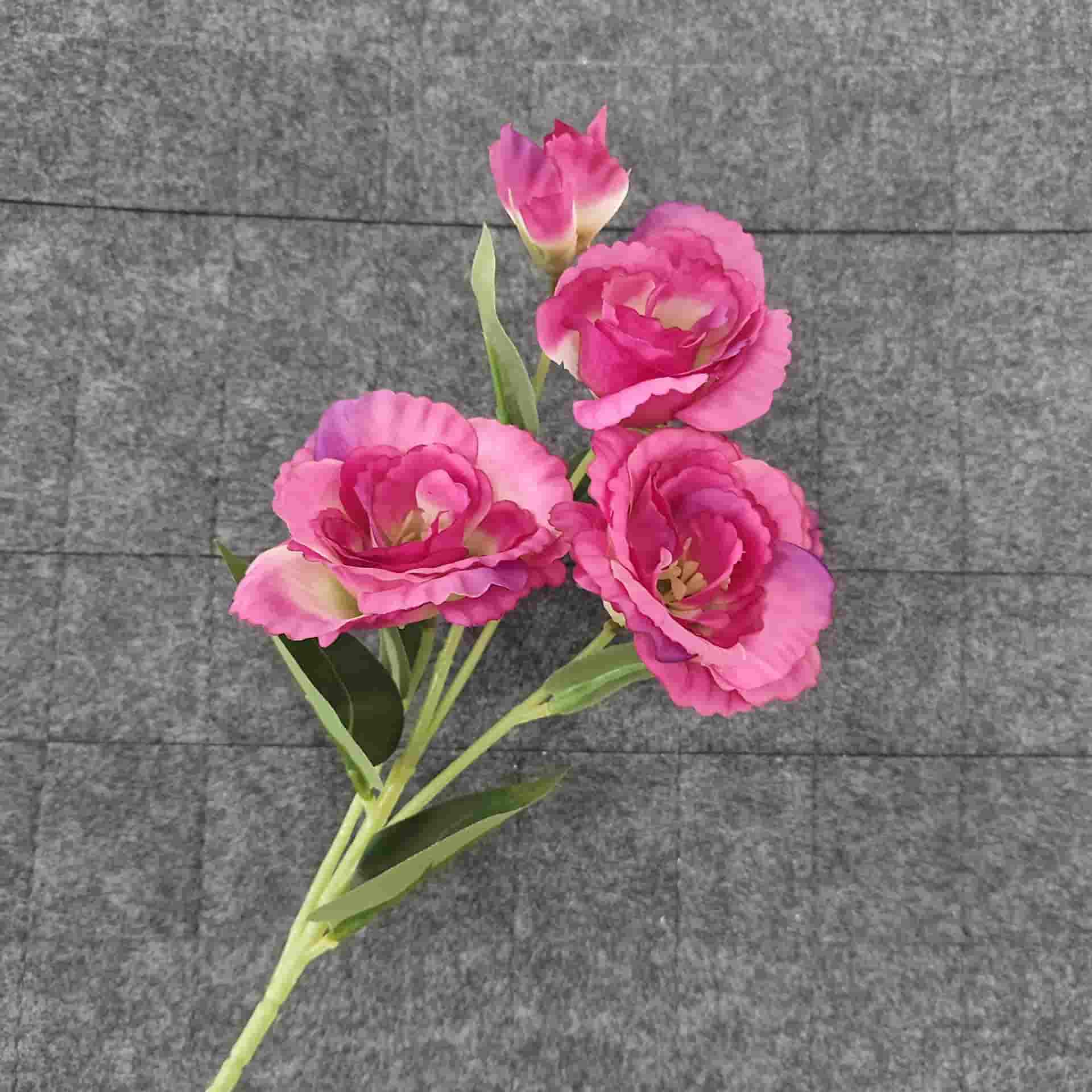 Rose red artificial flowers wedding flowers faux flower arrangement hydrangea lily fake flowers 