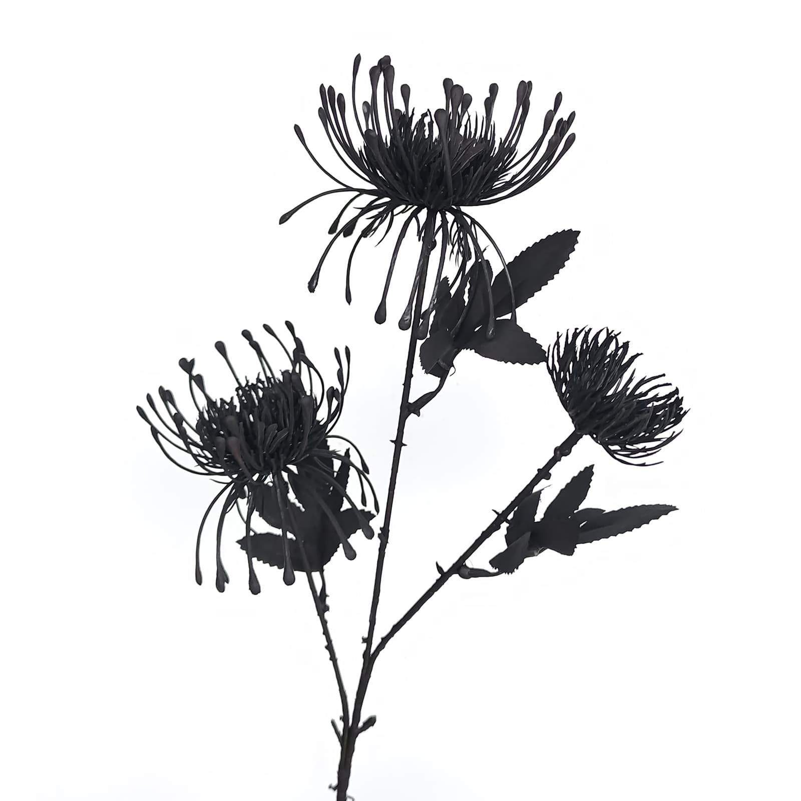 Black artificial flowers wedding flowers arrangement