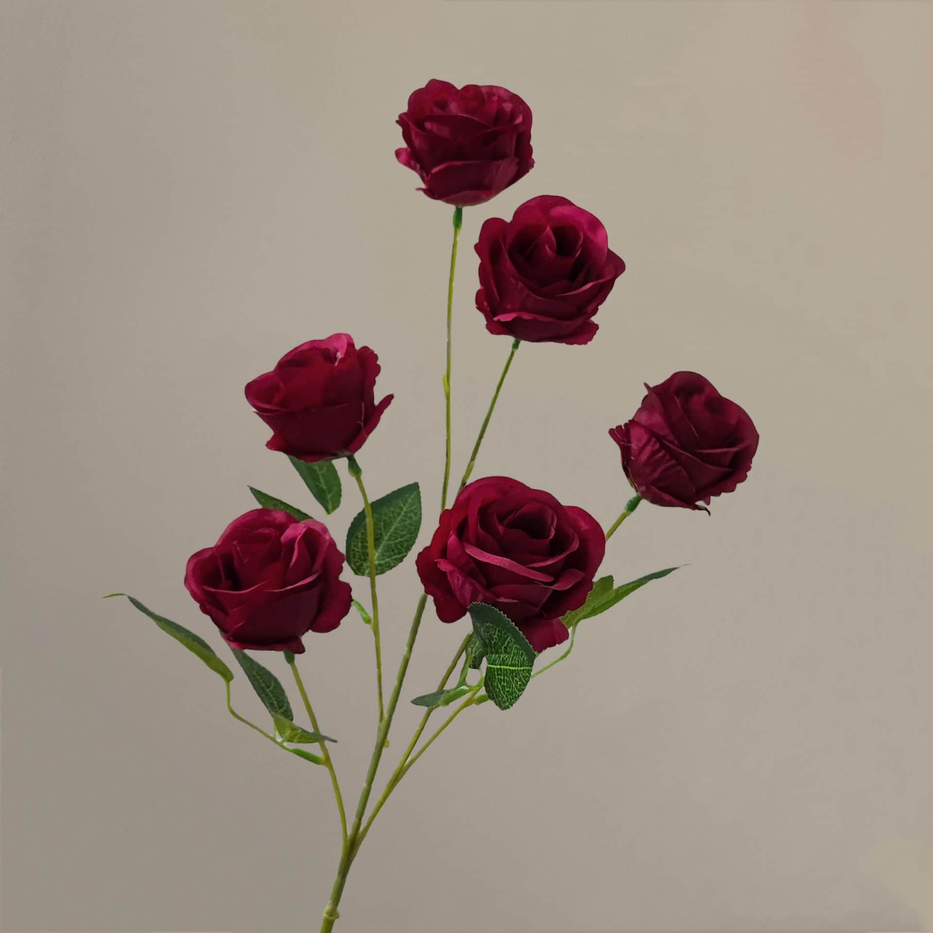Dark red artificial flowers wedding flowers roses hydrangea lily fake flower arrangement