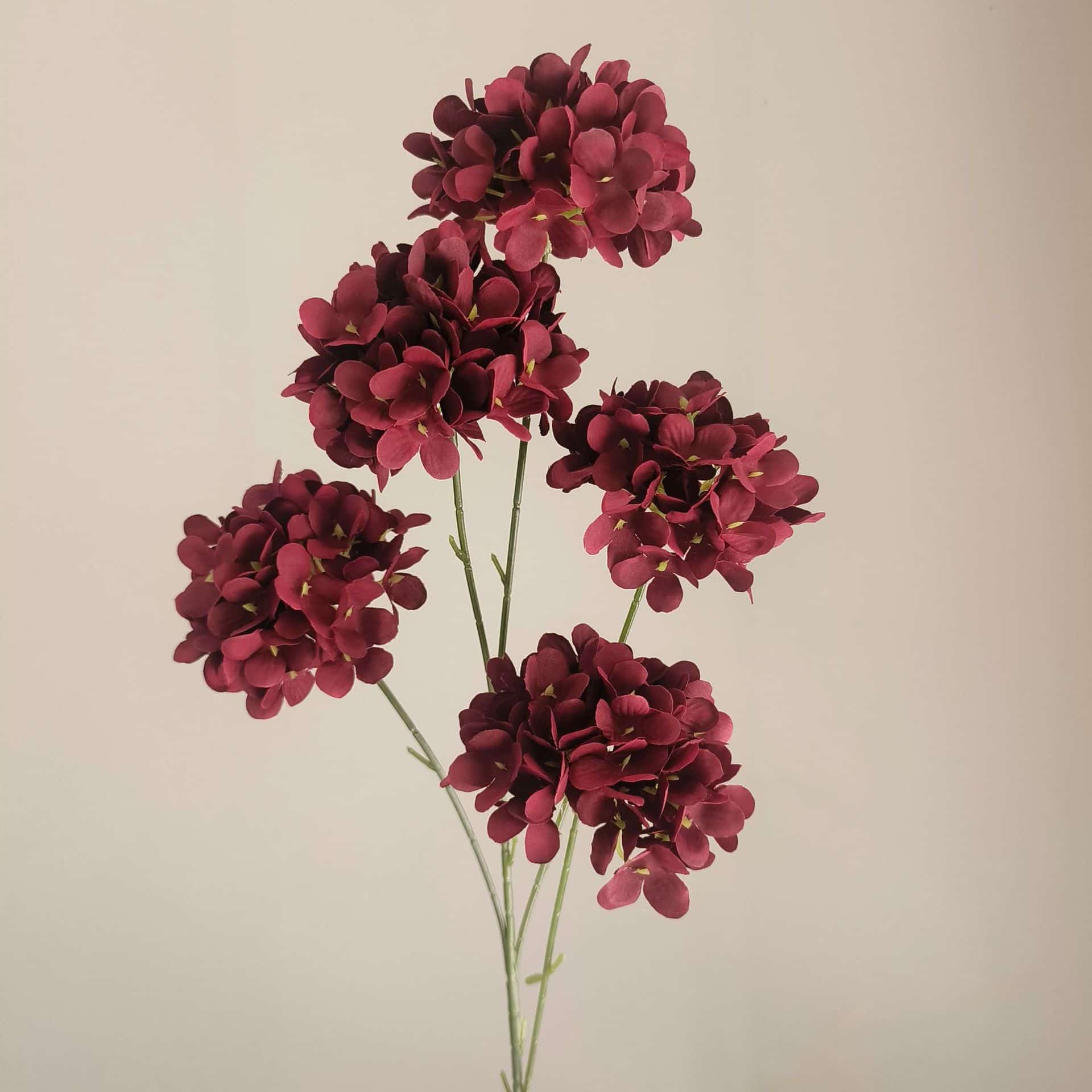 Dark red artificial flowers wedding flowers roses hydrangea lily fake flower arrangement