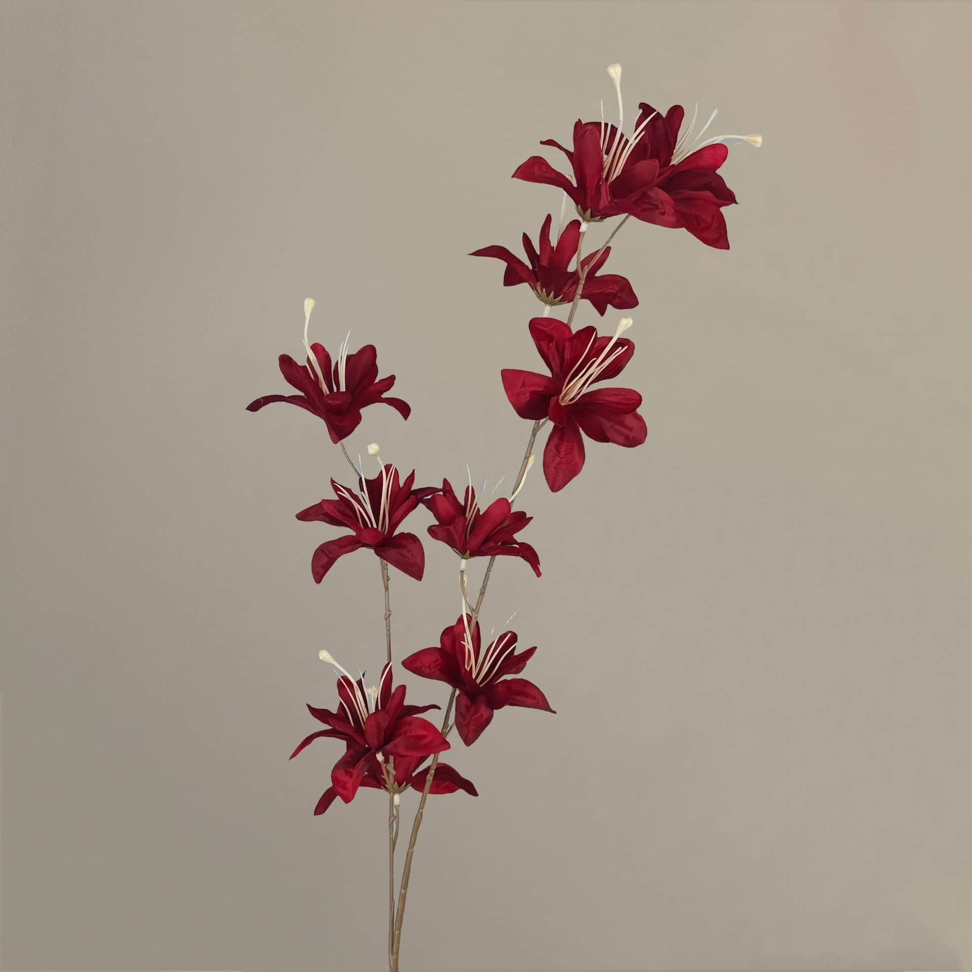 Dark red artificial flowers wedding flowers roses hydrangea lily fake flower arrangement