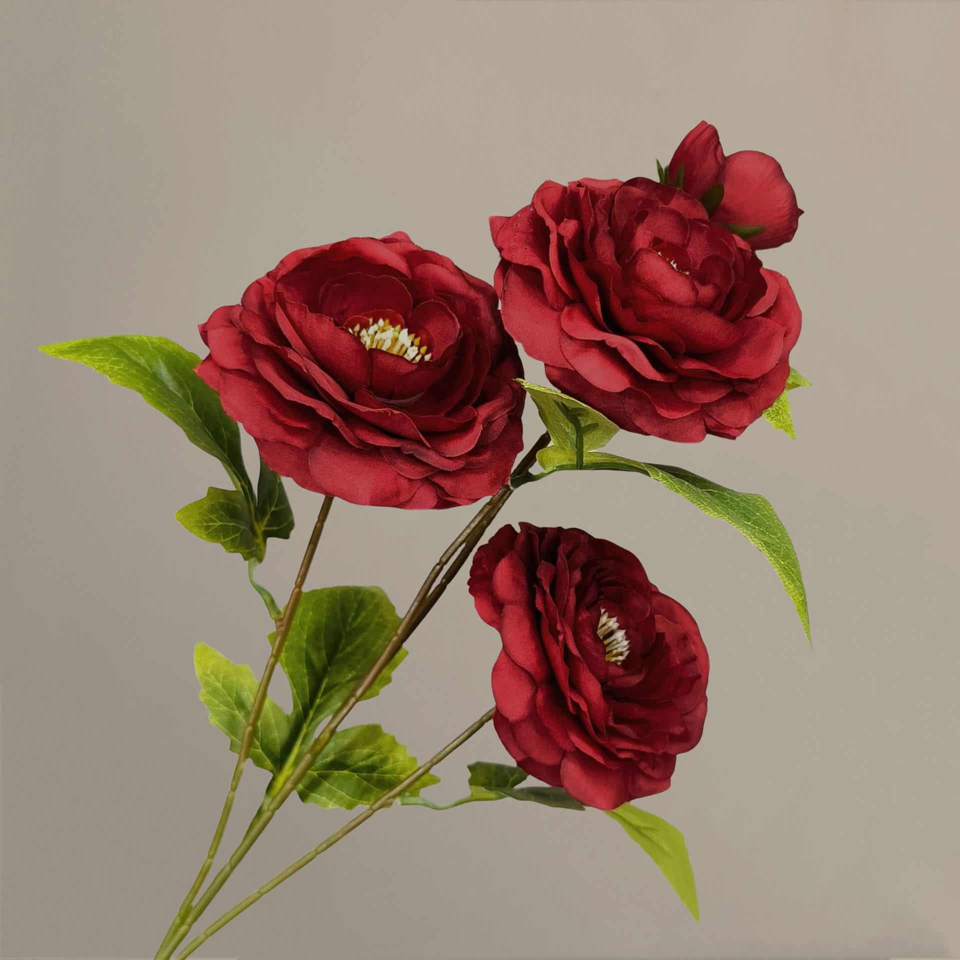 Dark red artificial flowers wedding flowers roses hydrangea lily fake flower arrangement