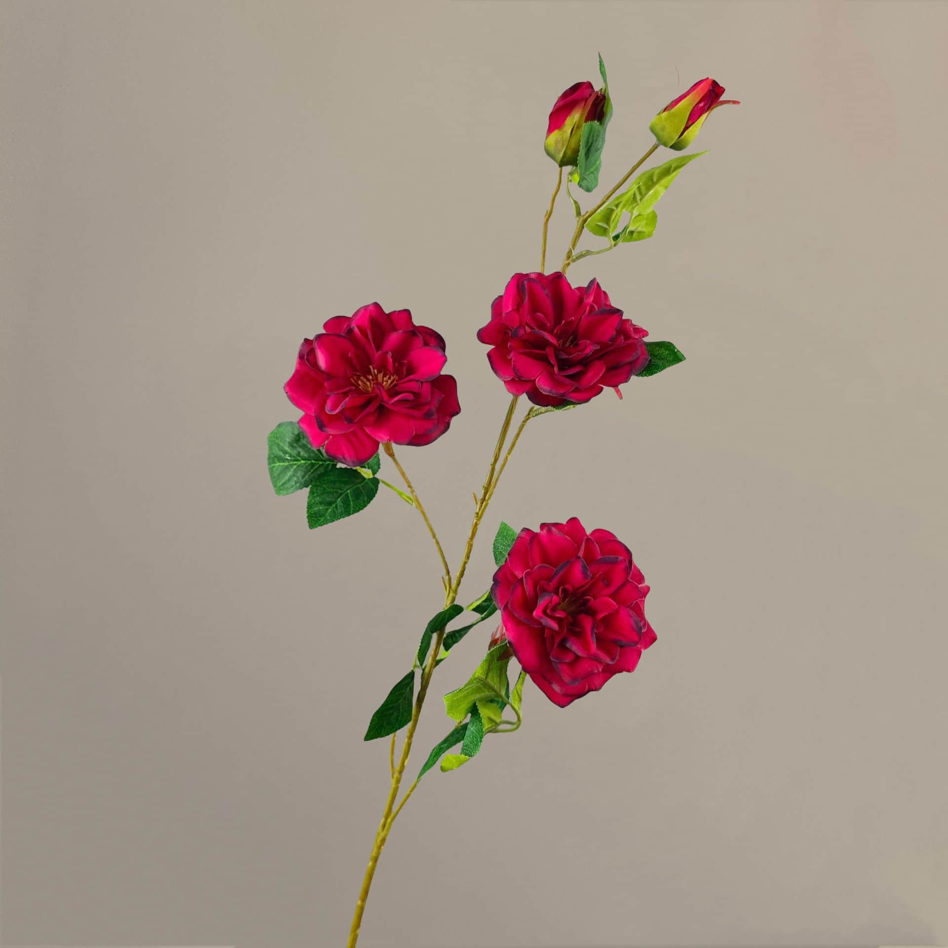 Dark red artificial flowers wedding flowers roses hydrangea lily fake flower arrangement