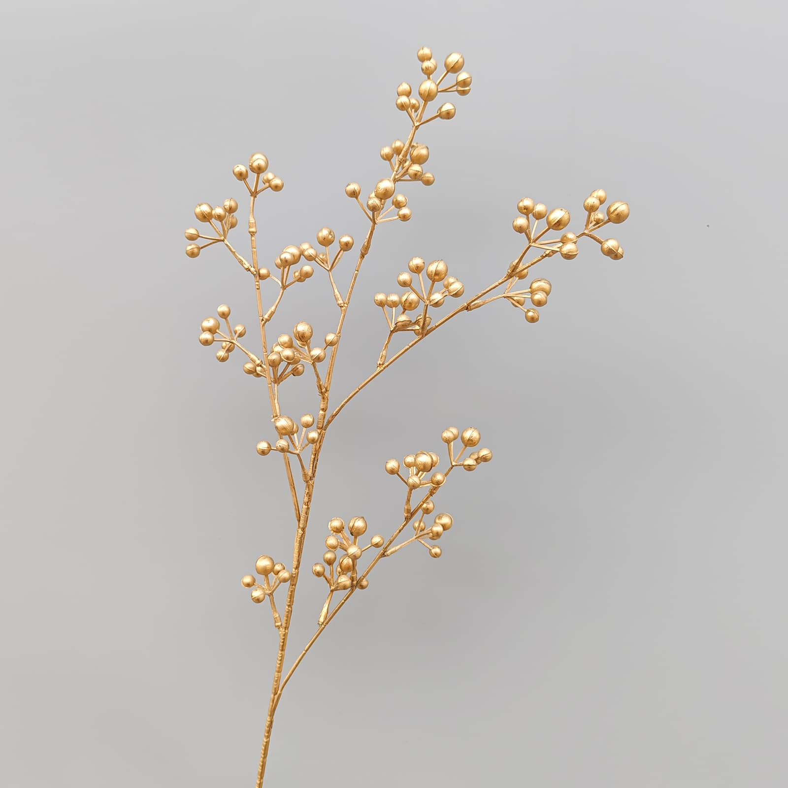 Gold artificial flower arrangement gold leaves gold color faux flower 