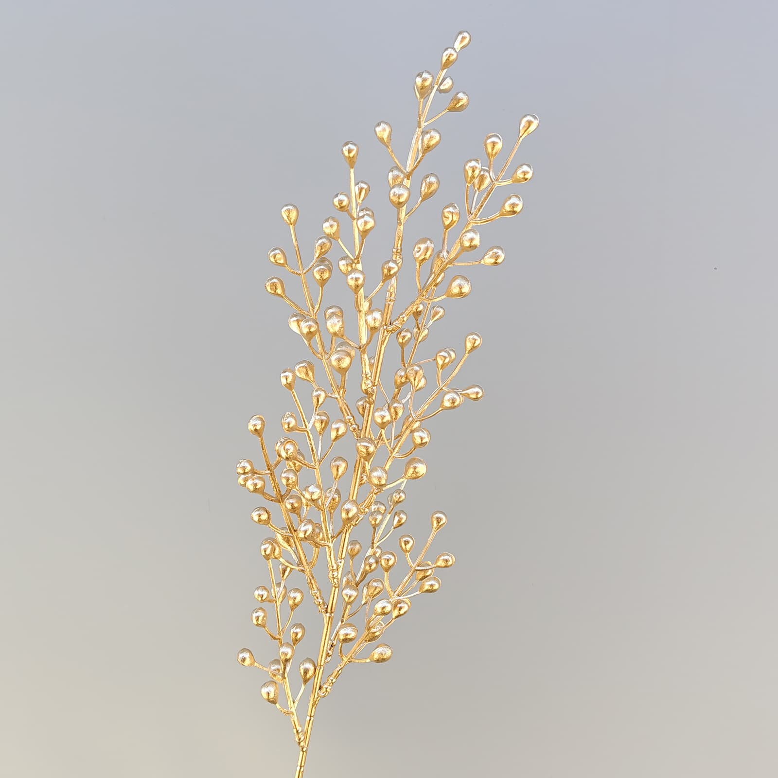 Gold artificial flower arrangement gold leaves gold color faux flower 