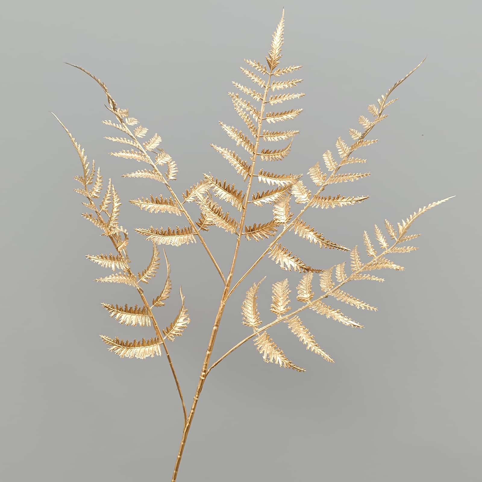 Gold artificial flower arrangement gold leaves gold color faux flower 