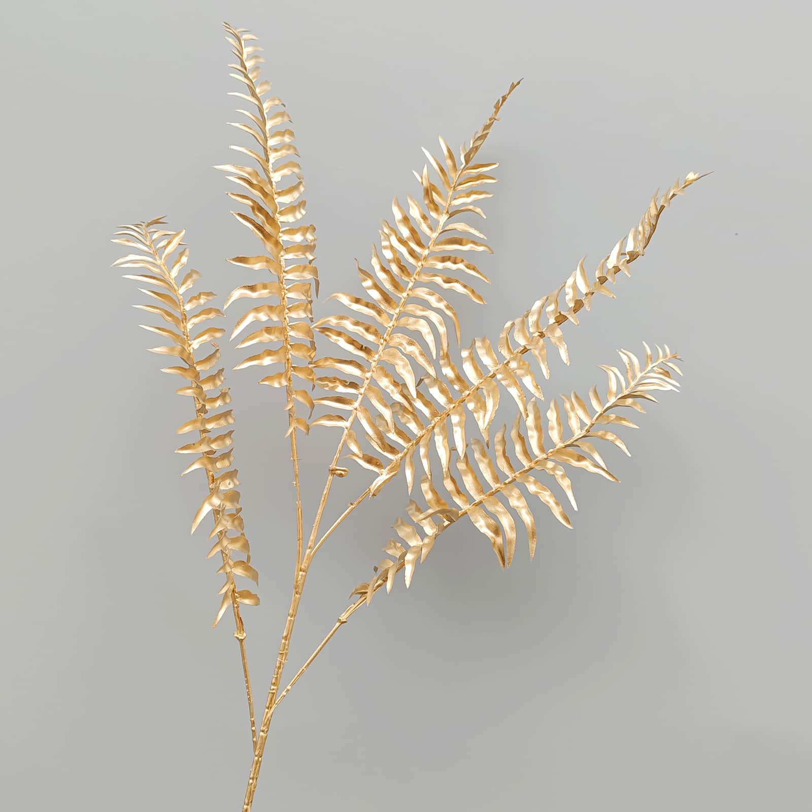 Gold artificial flower arrangement gold leaves gold color faux flower 